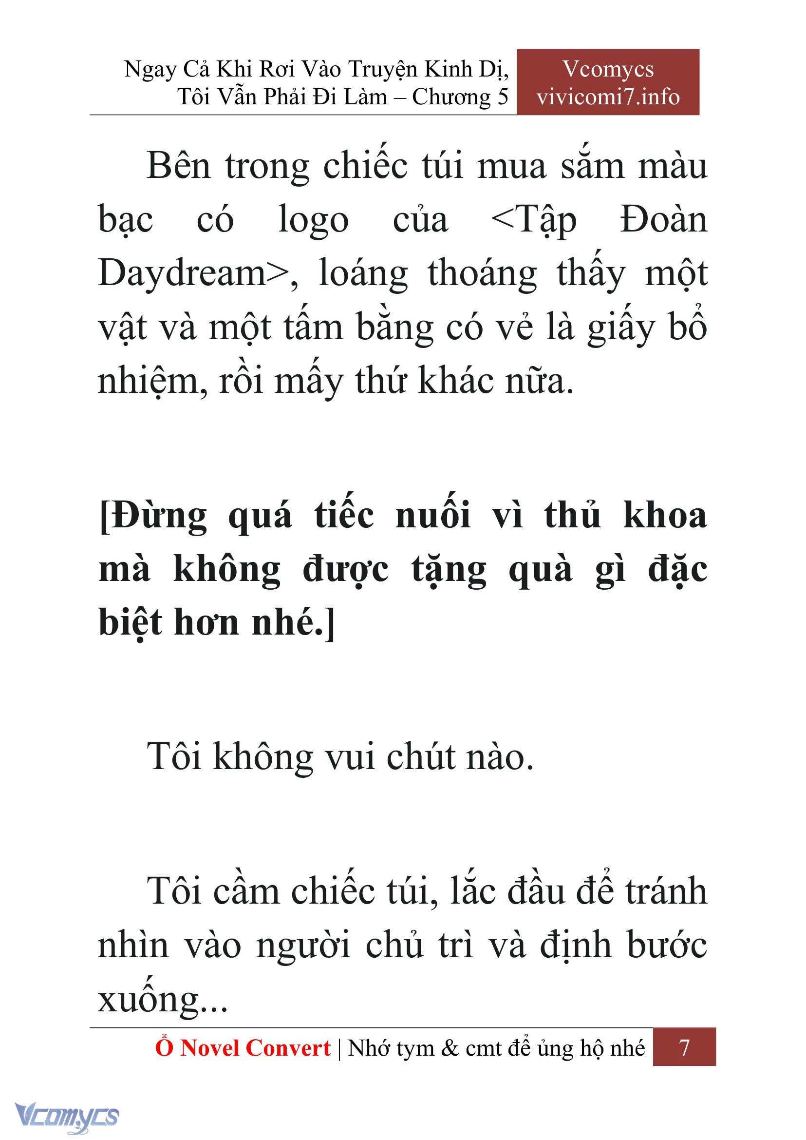 [Novel] Ngay Cả Khi Rơi Vào Truyện Kinh Dị, Tôi Vẫn Phải Đi Làm Chapter  5 - 9