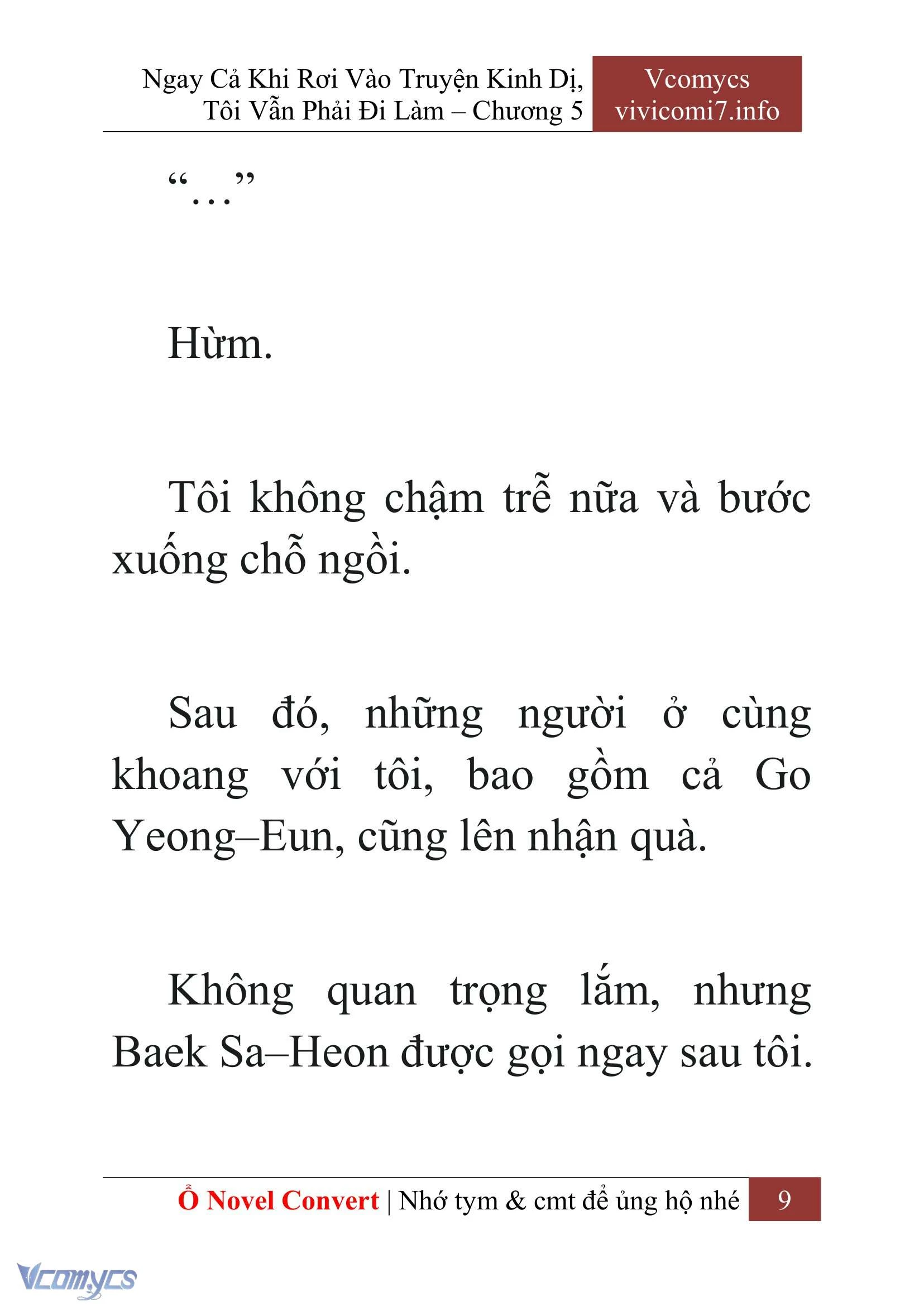 [Novel] Ngay Cả Khi Rơi Vào Truyện Kinh Dị, Tôi Vẫn Phải Đi Làm Chapter  5 - 11