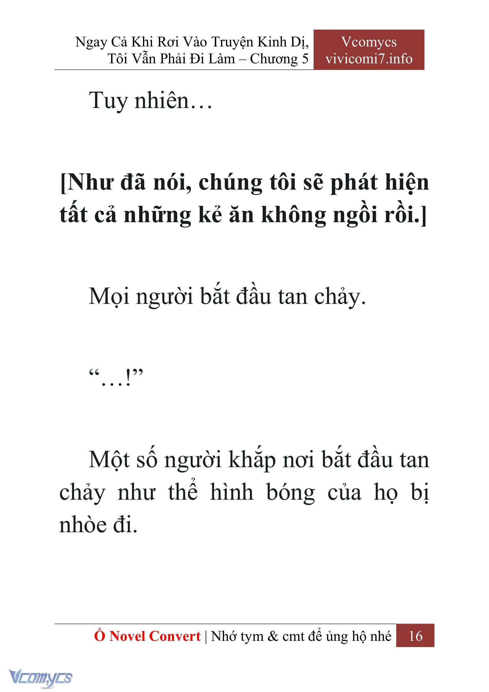 [Novel] Ngay Cả Khi Rơi Vào Truyện Kinh Dị, Tôi Vẫn Phải Đi Làm Chapter  5 - 18