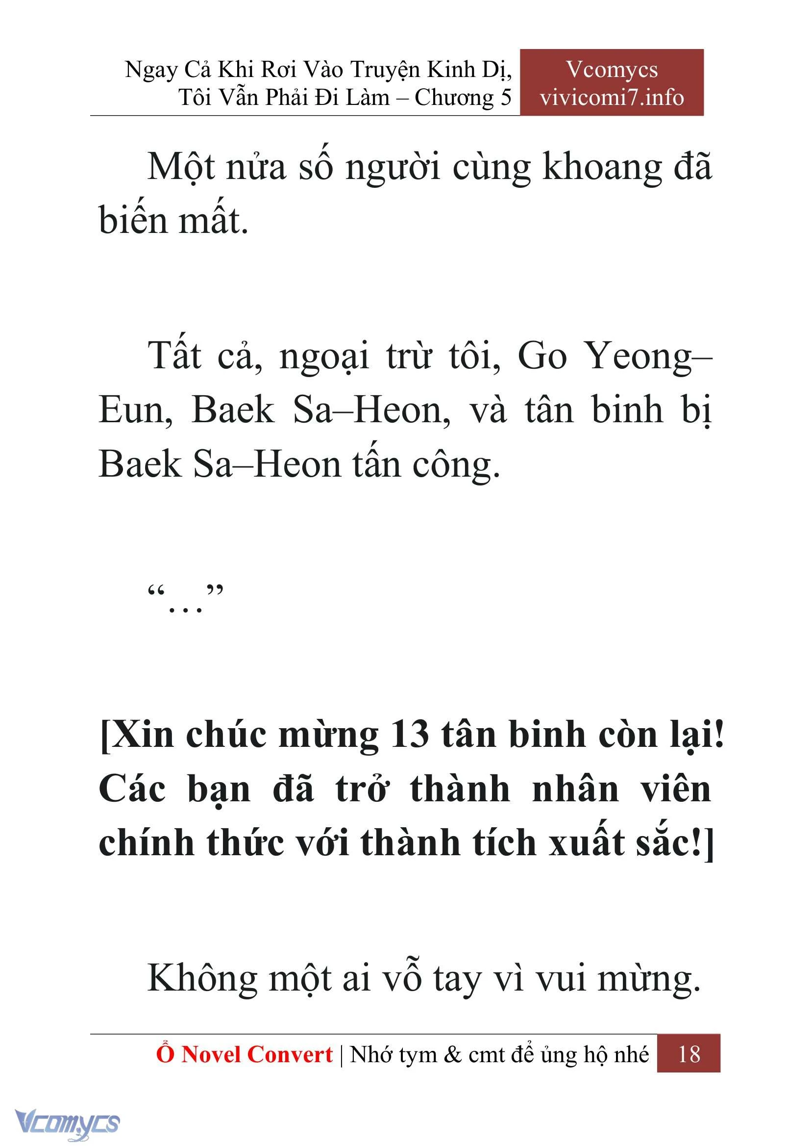 [Novel] Ngay Cả Khi Rơi Vào Truyện Kinh Dị, Tôi Vẫn Phải Đi Làm Chapter  5 - 20