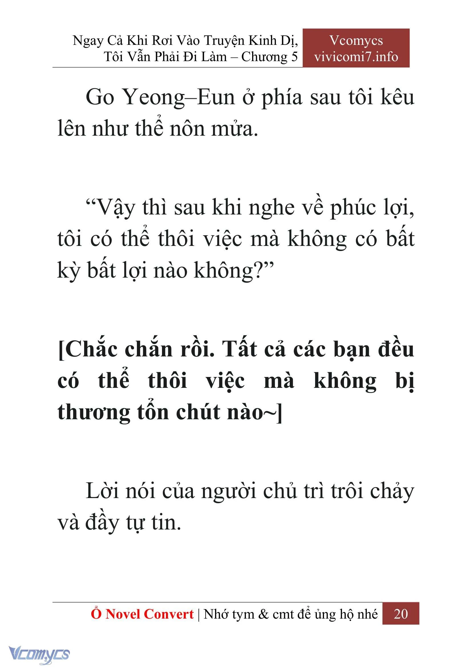 [Novel] Ngay Cả Khi Rơi Vào Truyện Kinh Dị, Tôi Vẫn Phải Đi Làm Chapter  5 - 22