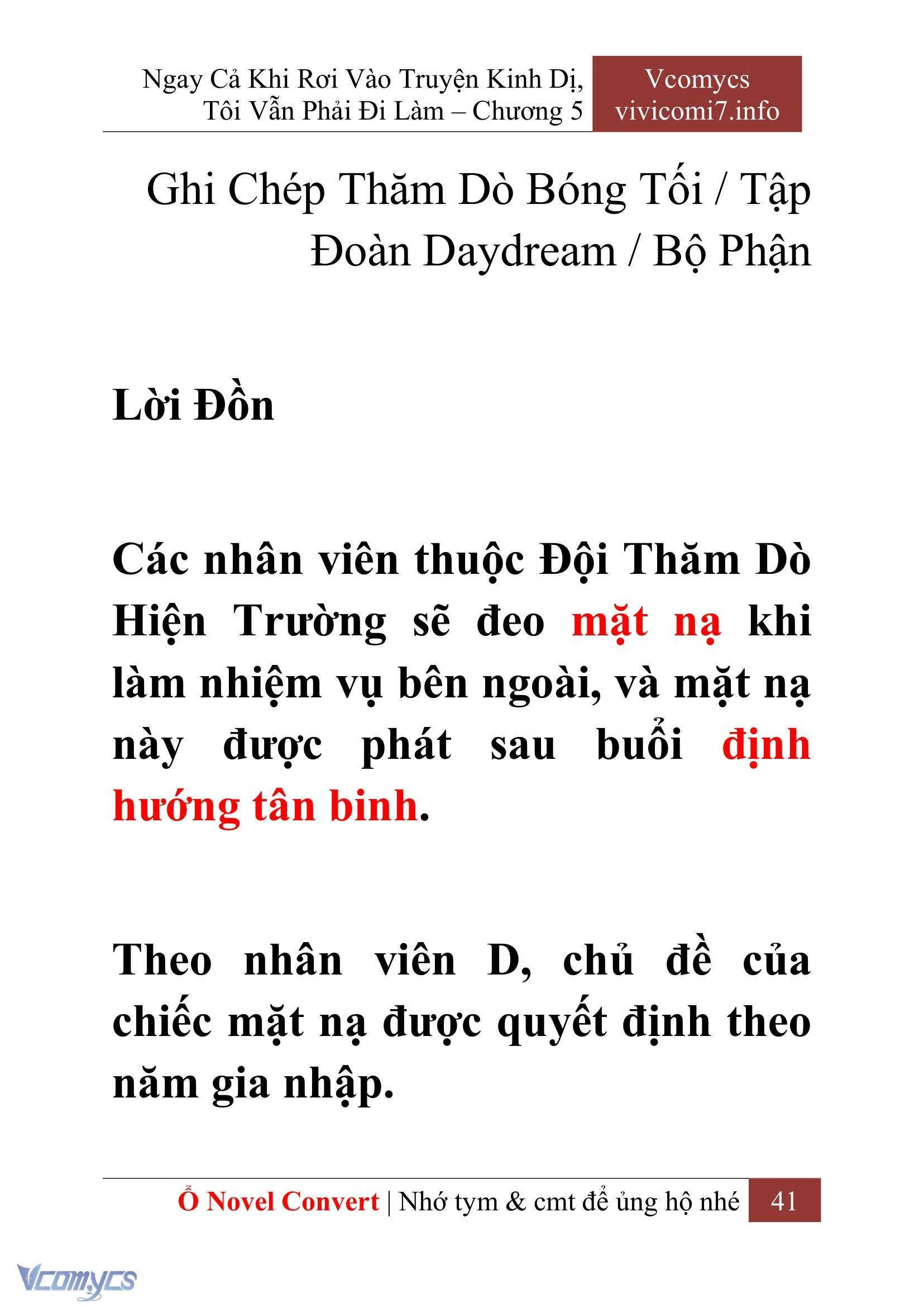 [Novel] Ngay Cả Khi Rơi Vào Truyện Kinh Dị, Tôi Vẫn Phải Đi Làm Chapter  5 - 43