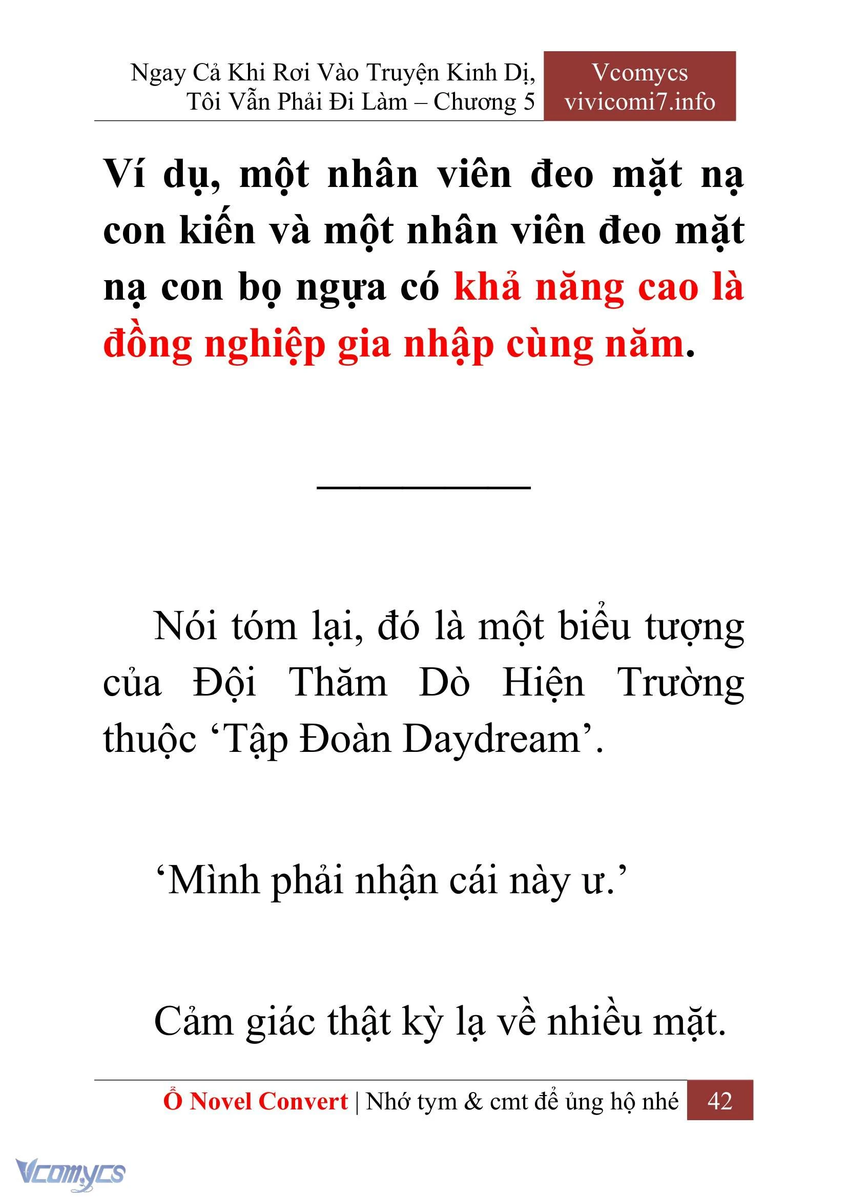 [Novel] Ngay Cả Khi Rơi Vào Truyện Kinh Dị, Tôi Vẫn Phải Đi Làm Chapter  5 - 44