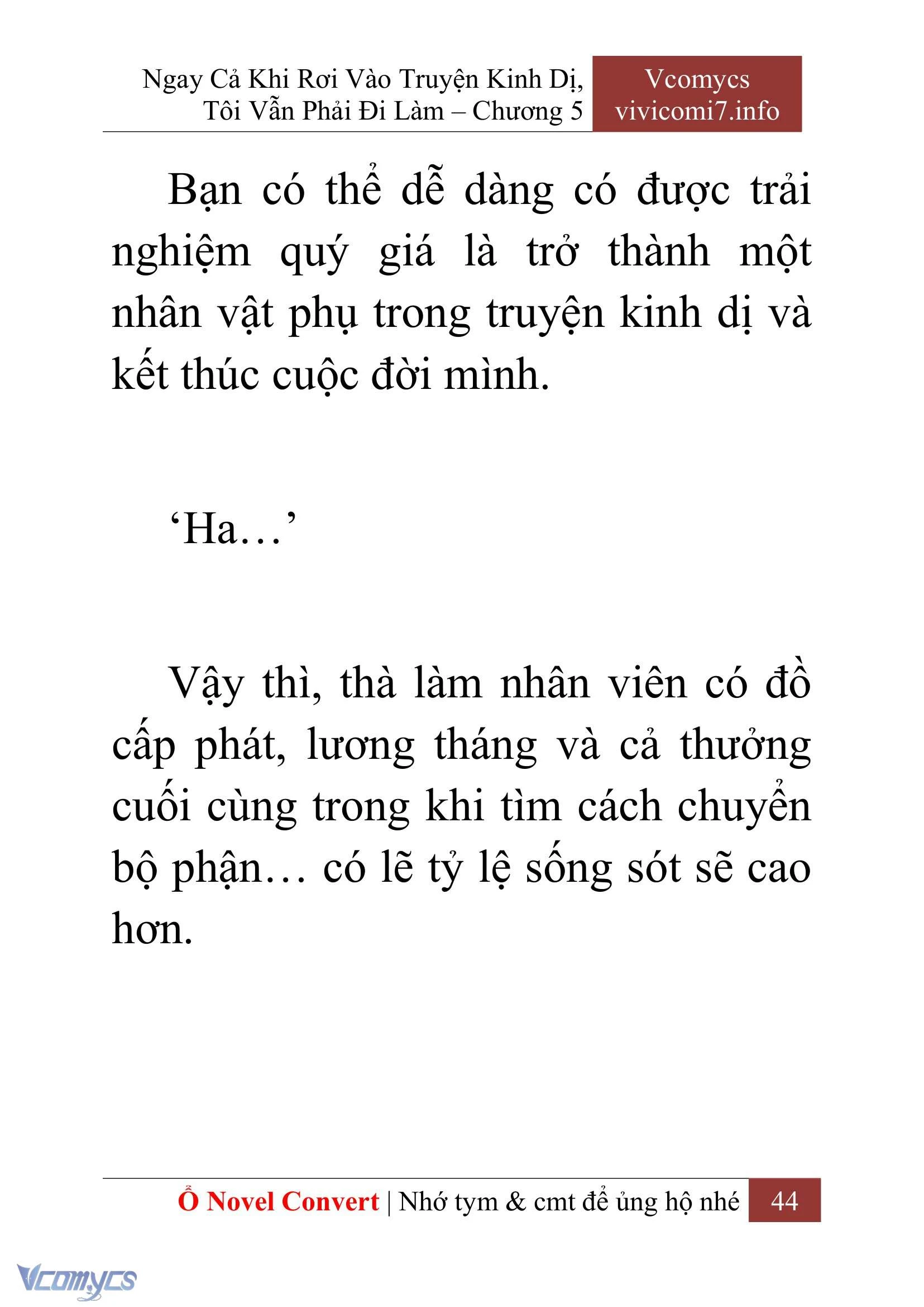 [Novel] Ngay Cả Khi Rơi Vào Truyện Kinh Dị, Tôi Vẫn Phải Đi Làm Chapter  5 - 46