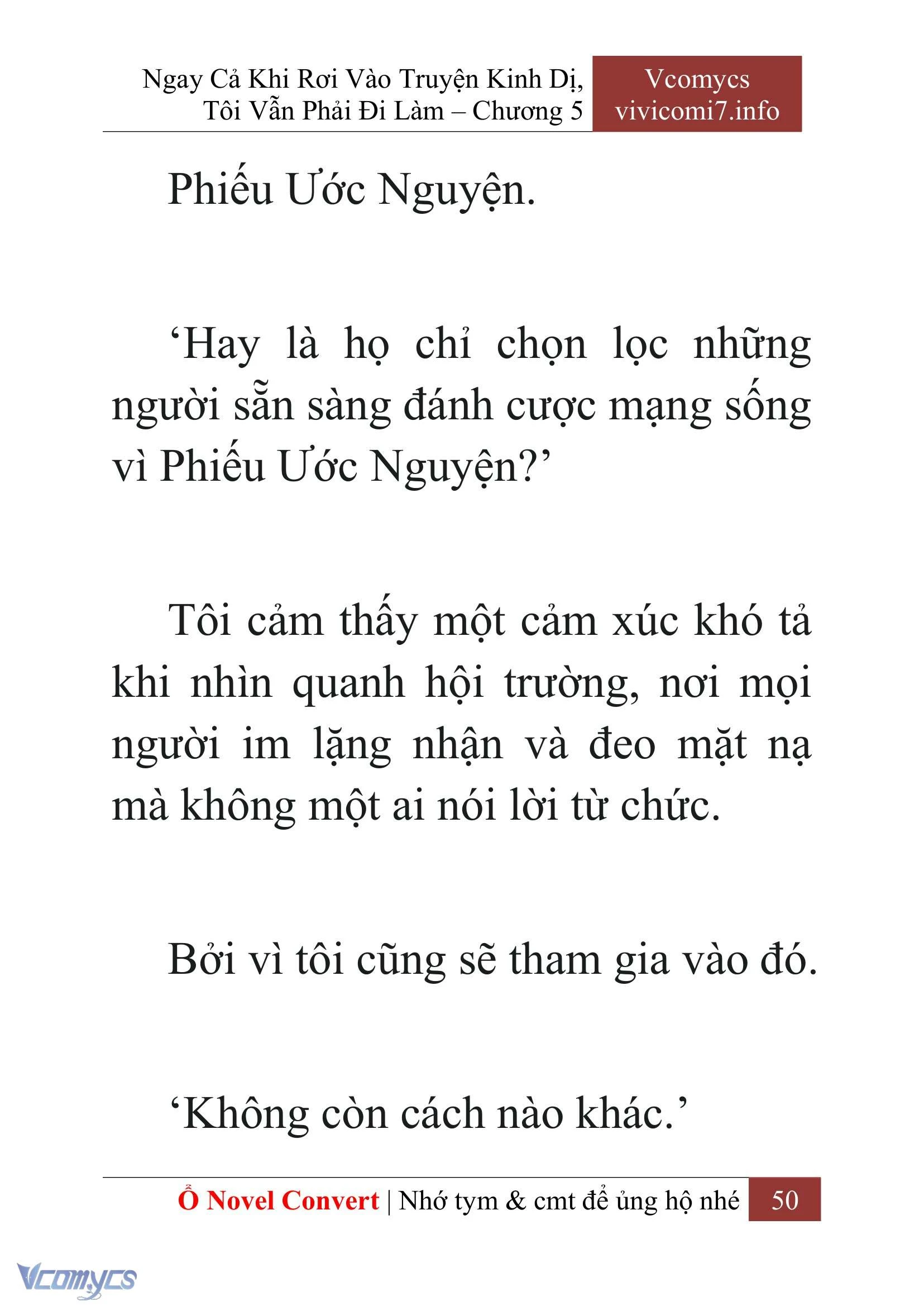[Novel] Ngay Cả Khi Rơi Vào Truyện Kinh Dị, Tôi Vẫn Phải Đi Làm Chapter  5 - 52
