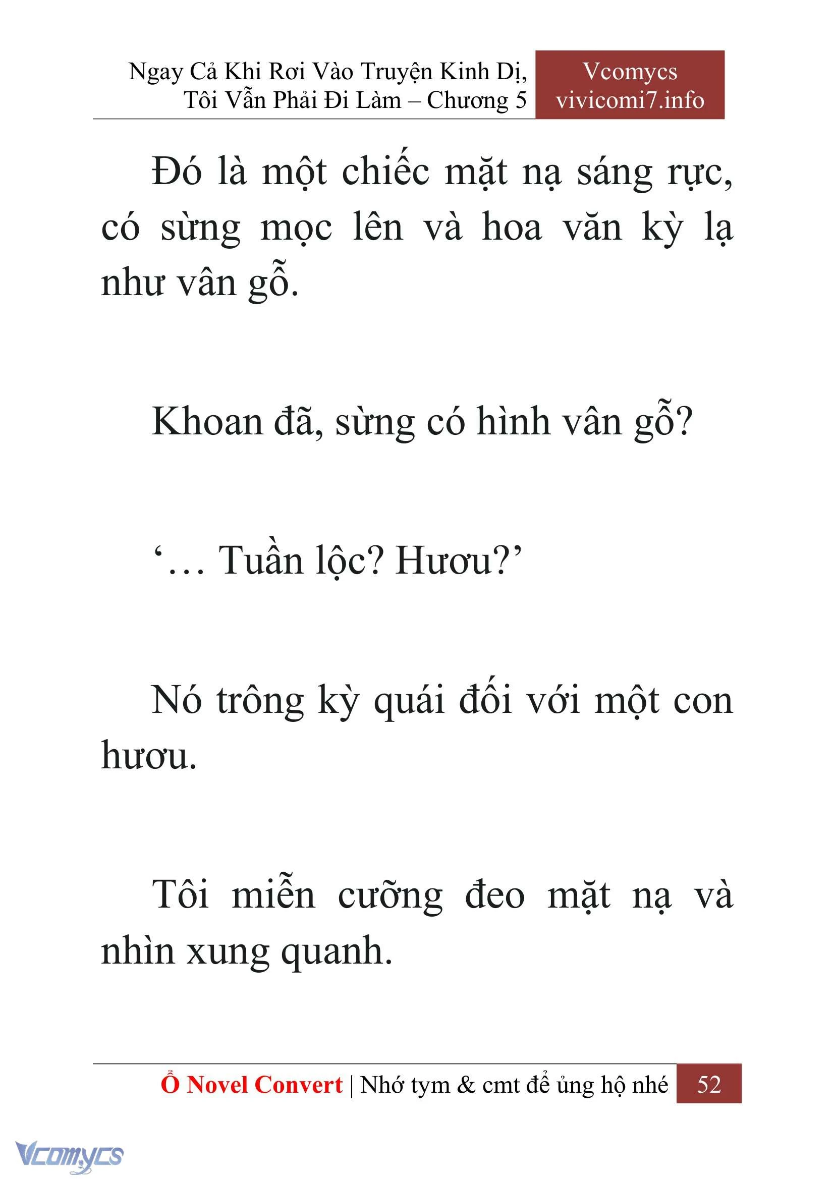 [Novel] Ngay Cả Khi Rơi Vào Truyện Kinh Dị, Tôi Vẫn Phải Đi Làm Chapter  5 - 54
