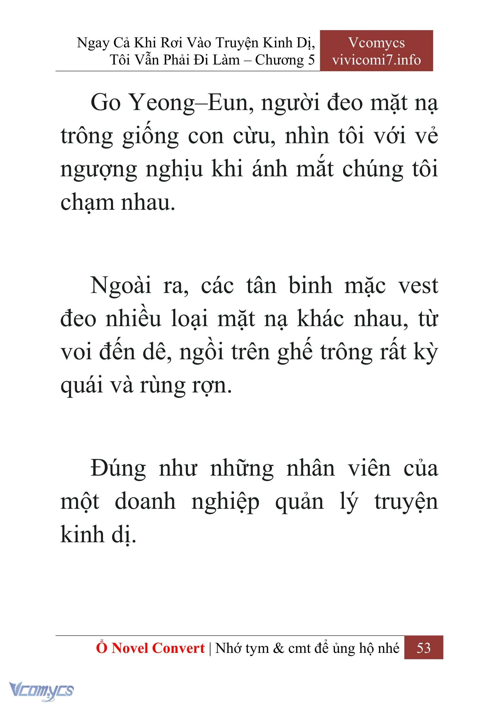 [Novel] Ngay Cả Khi Rơi Vào Truyện Kinh Dị, Tôi Vẫn Phải Đi Làm Chapter  5 - 55