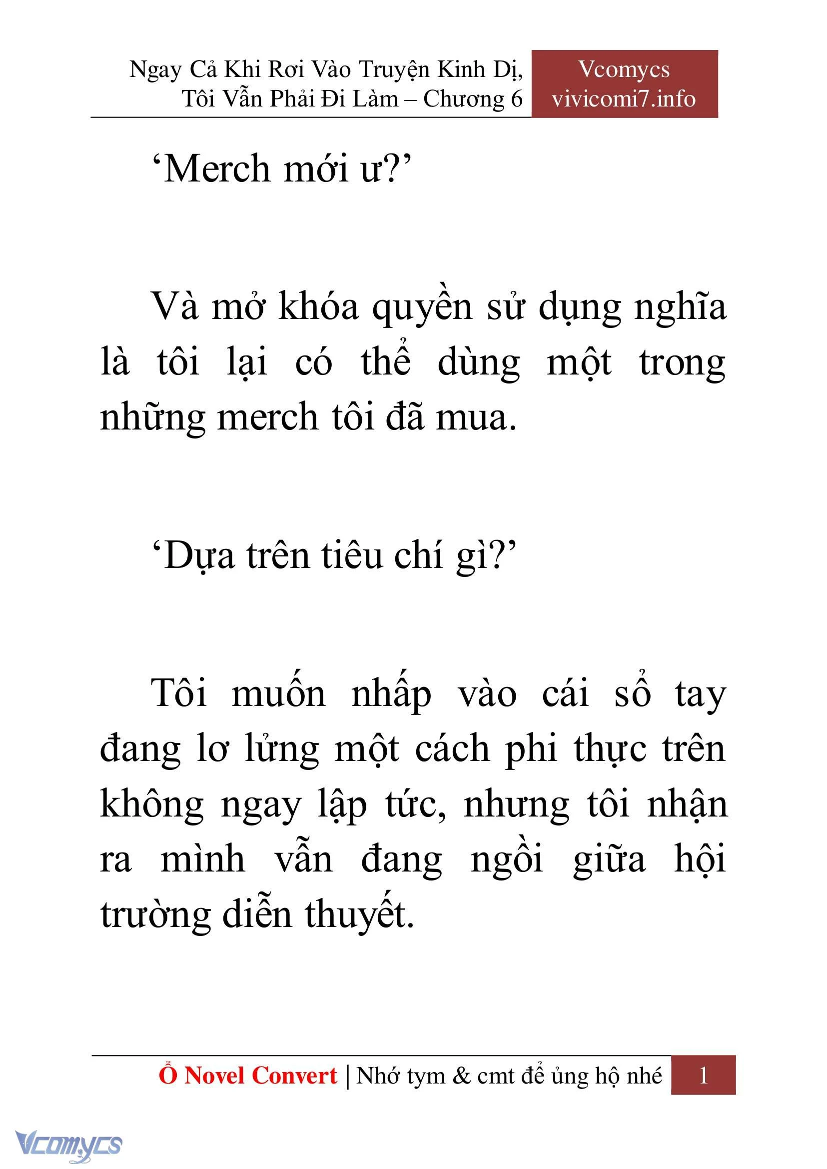 [Novel] Ngay Cả Khi Rơi Vào Truyện Kinh Dị, Tôi Vẫn Phải Đi Làm Chapter  6 - 3