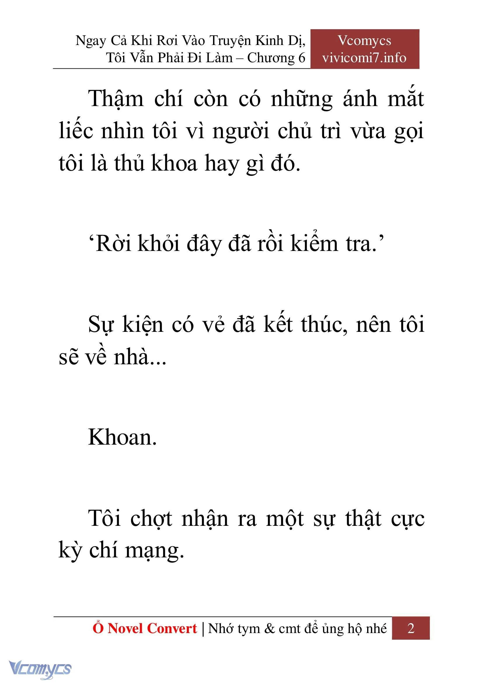 [Novel] Ngay Cả Khi Rơi Vào Truyện Kinh Dị, Tôi Vẫn Phải Đi Làm Chapter  6 - 4
