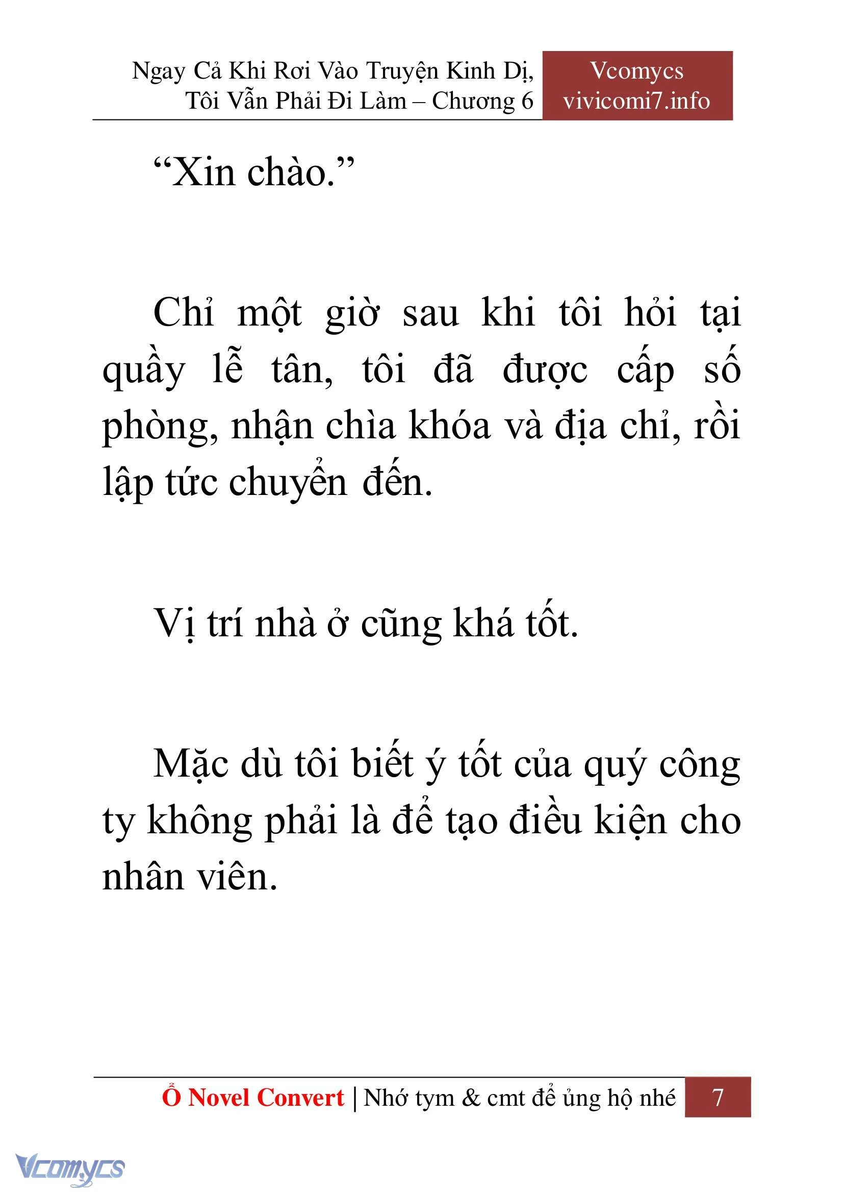 [Novel] Ngay Cả Khi Rơi Vào Truyện Kinh Dị, Tôi Vẫn Phải Đi Làm Chapter  6 - 9