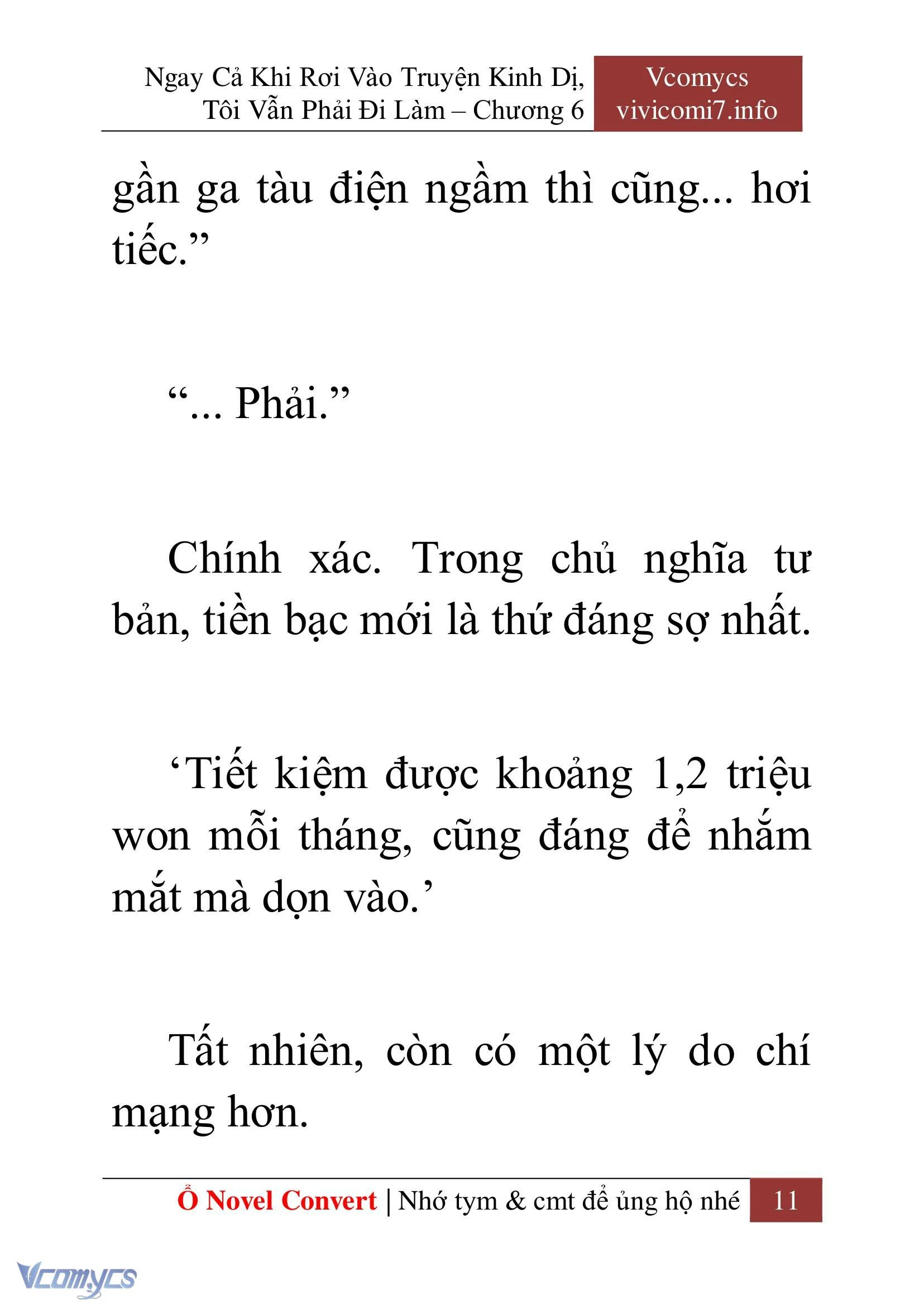[Novel] Ngay Cả Khi Rơi Vào Truyện Kinh Dị, Tôi Vẫn Phải Đi Làm Chapter  6 - 13