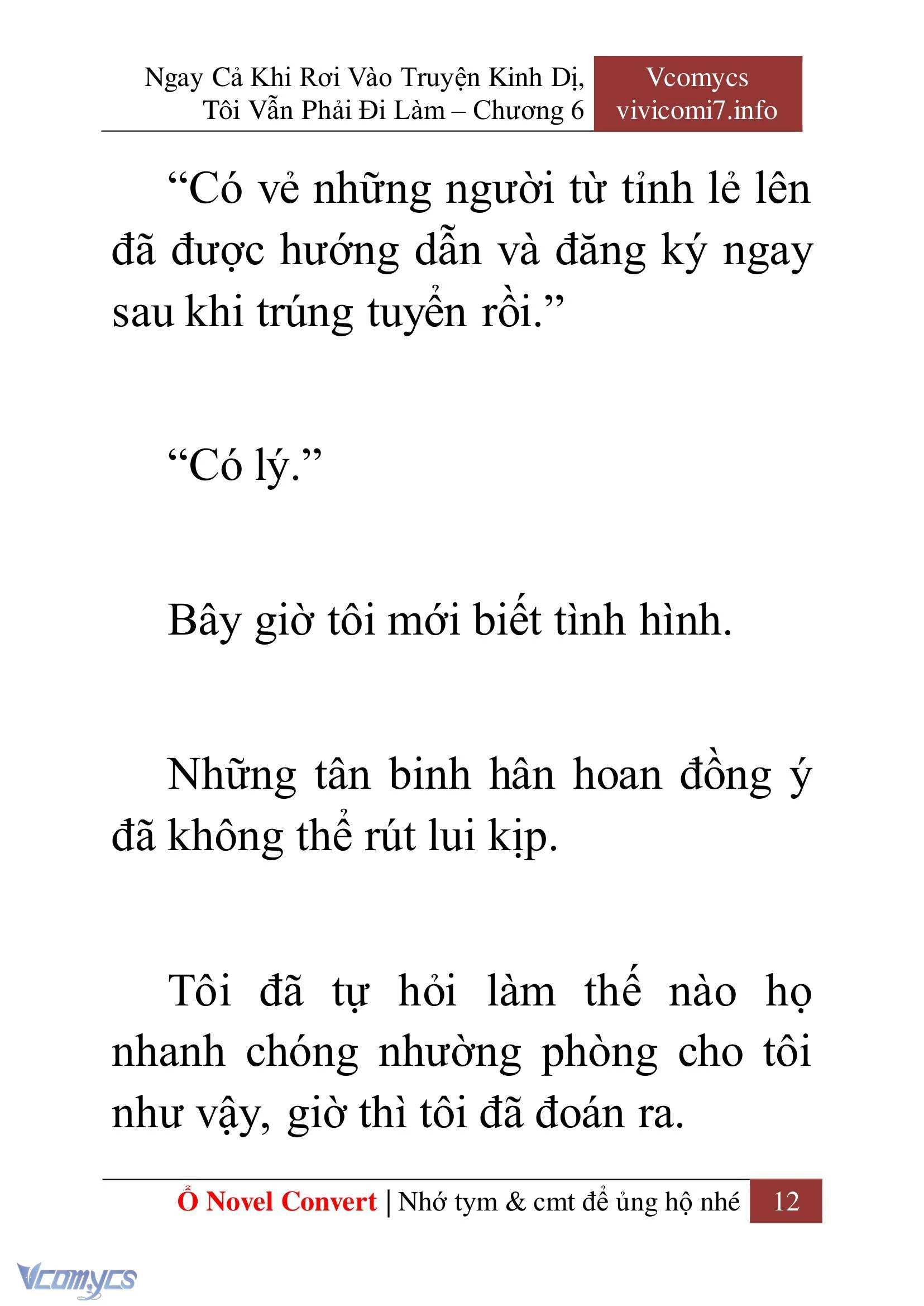 [Novel] Ngay Cả Khi Rơi Vào Truyện Kinh Dị, Tôi Vẫn Phải Đi Làm Chapter  6 - 14