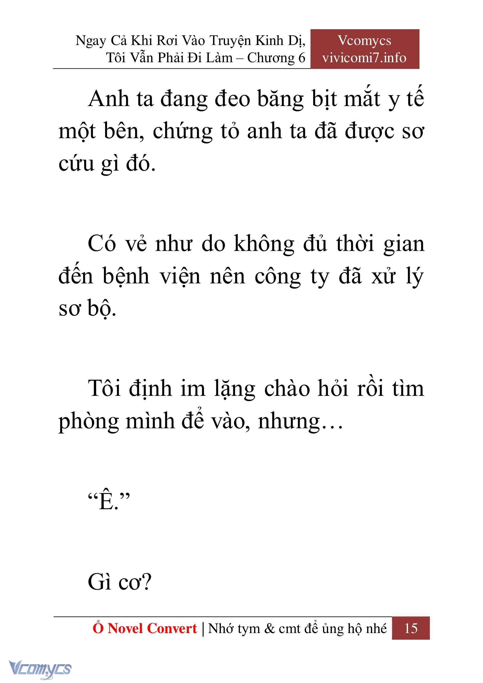 [Novel] Ngay Cả Khi Rơi Vào Truyện Kinh Dị, Tôi Vẫn Phải Đi Làm Chapter  6 - 17