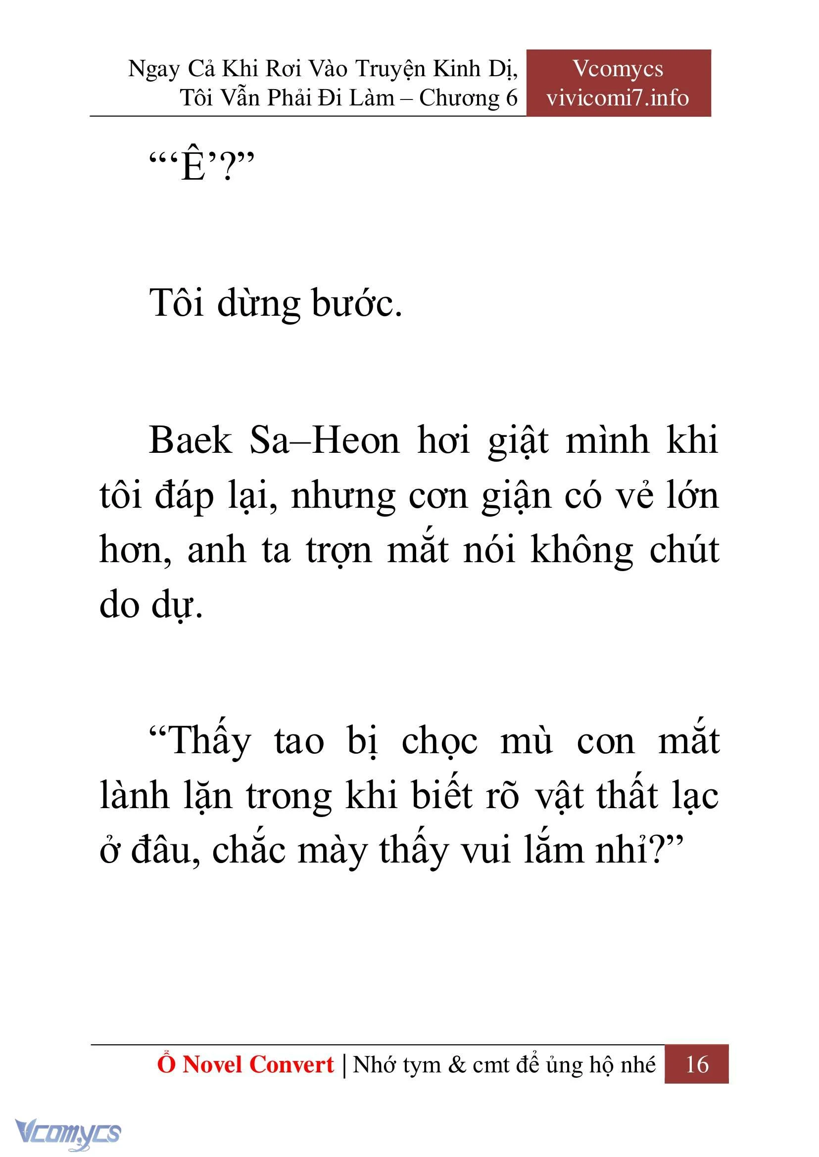 [Novel] Ngay Cả Khi Rơi Vào Truyện Kinh Dị, Tôi Vẫn Phải Đi Làm Chapter  6 - 18