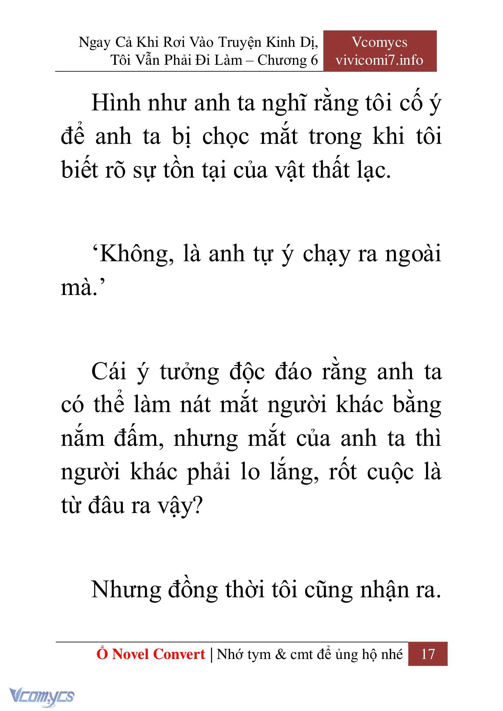 [Novel] Ngay Cả Khi Rơi Vào Truyện Kinh Dị, Tôi Vẫn Phải Đi Làm Chapter  6 - 19