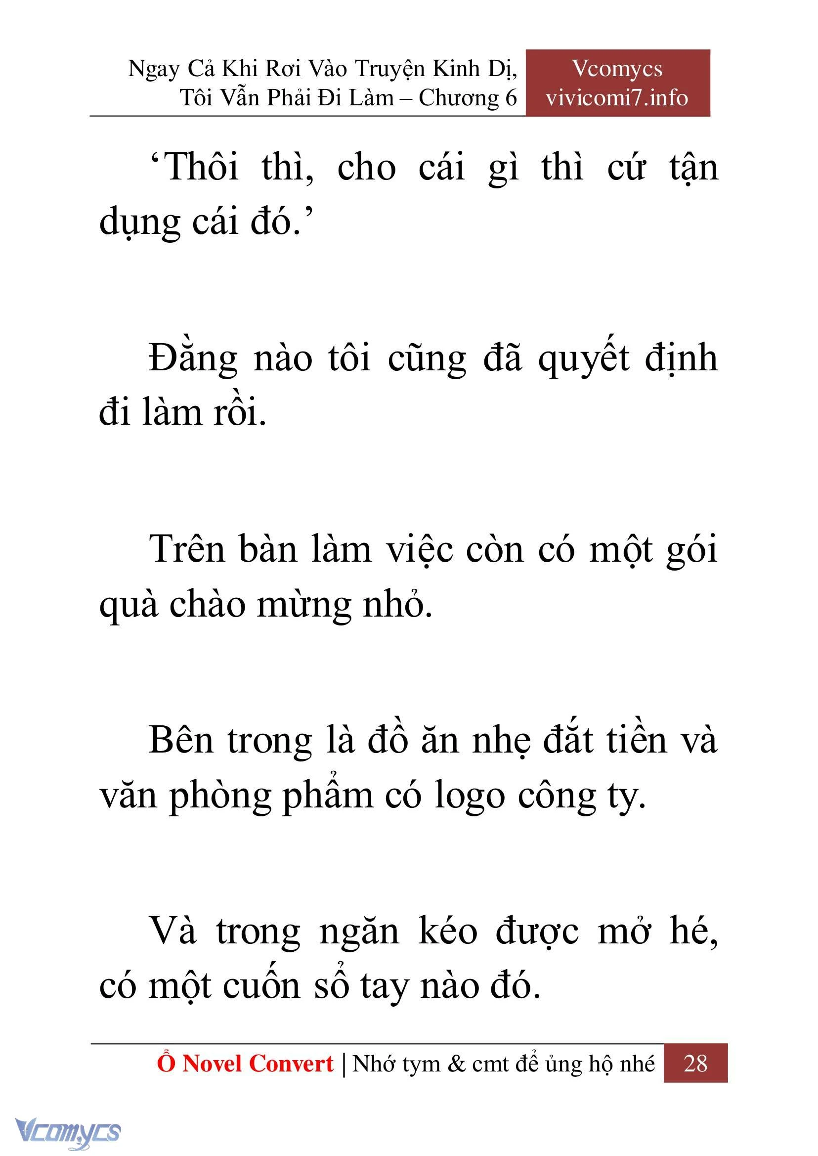 [Novel] Ngay Cả Khi Rơi Vào Truyện Kinh Dị, Tôi Vẫn Phải Đi Làm Chapter  6 - 30