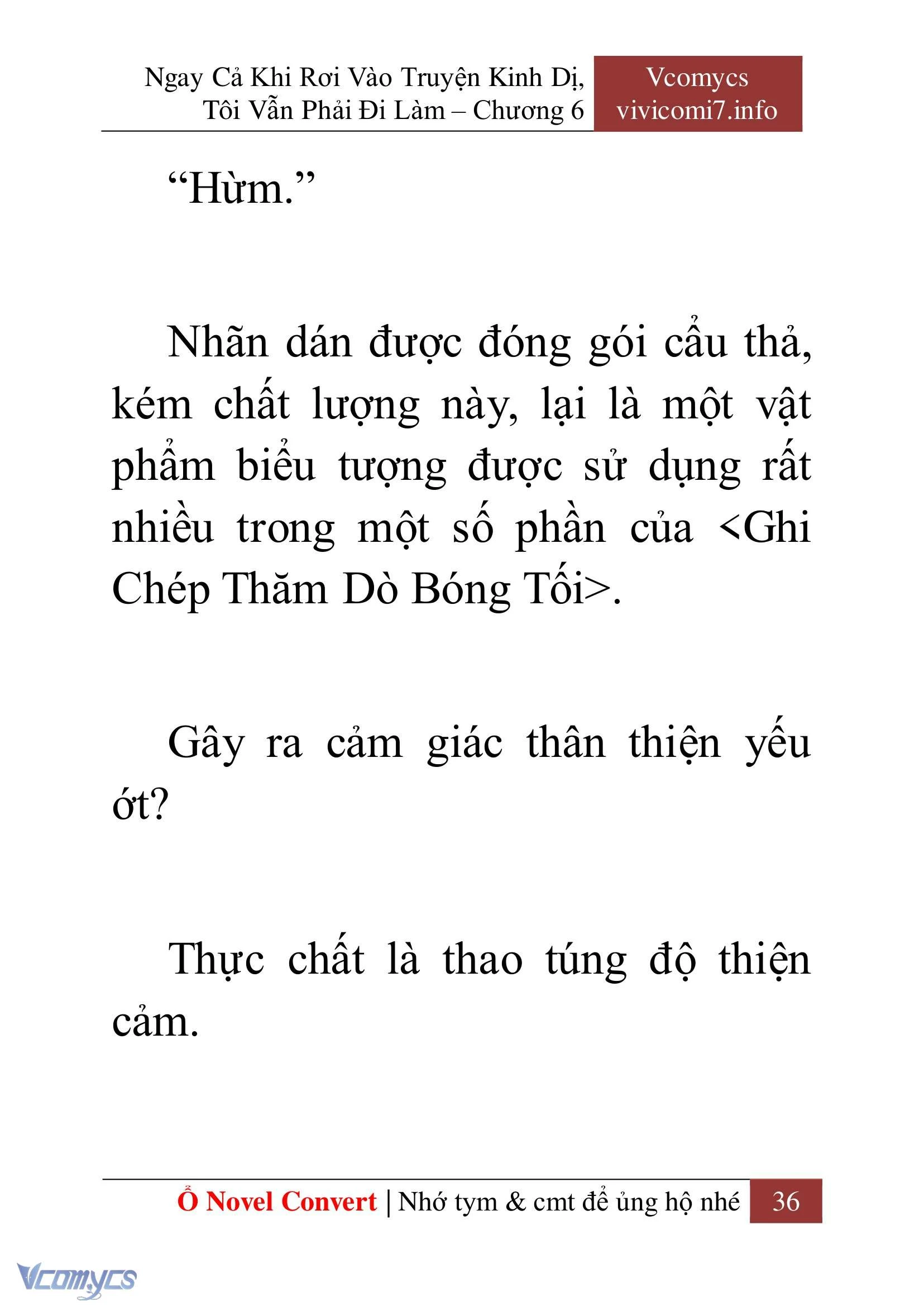 [Novel] Ngay Cả Khi Rơi Vào Truyện Kinh Dị, Tôi Vẫn Phải Đi Làm Chapter  6 - 38
