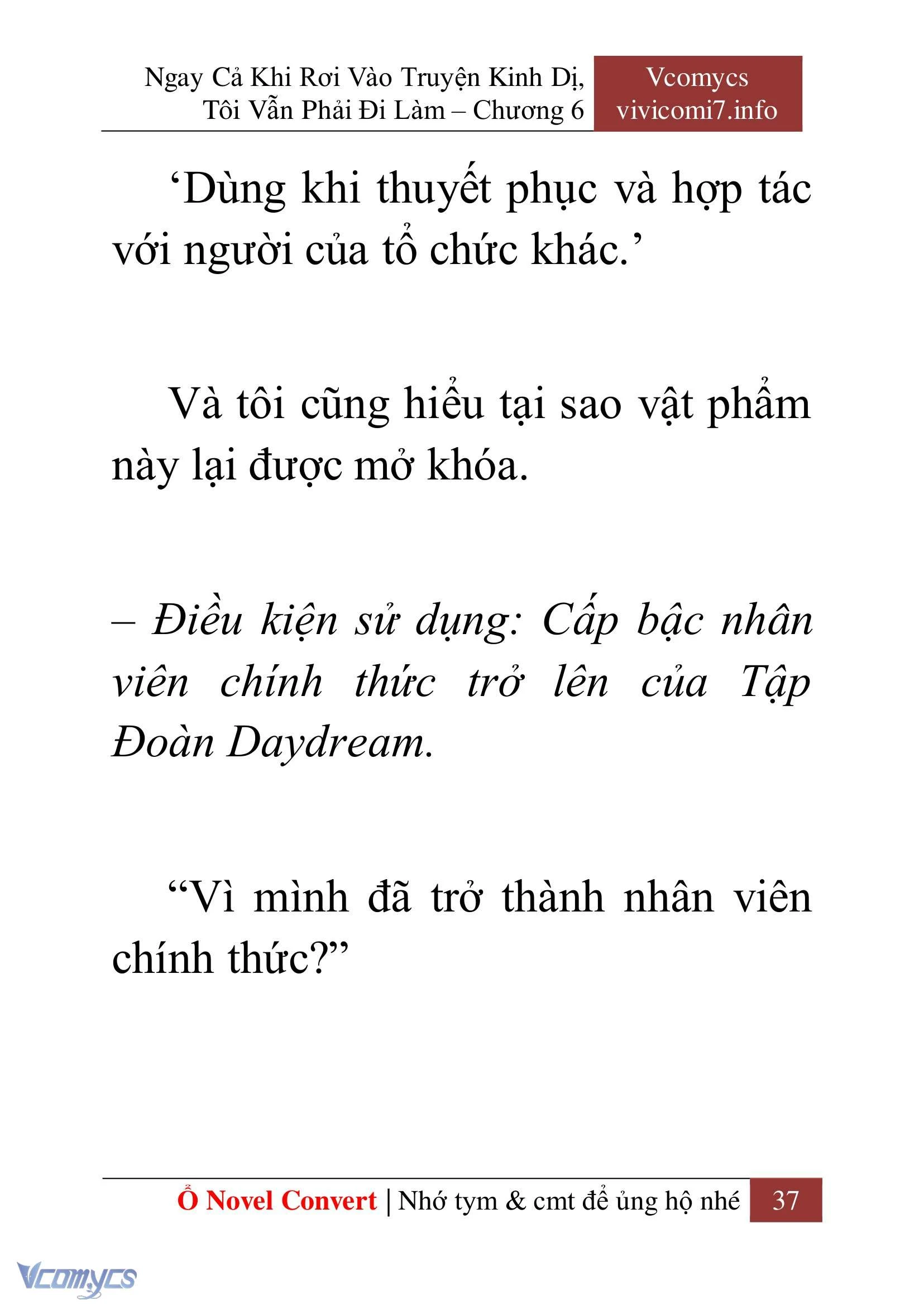 [Novel] Ngay Cả Khi Rơi Vào Truyện Kinh Dị, Tôi Vẫn Phải Đi Làm Chapter  6 - 39