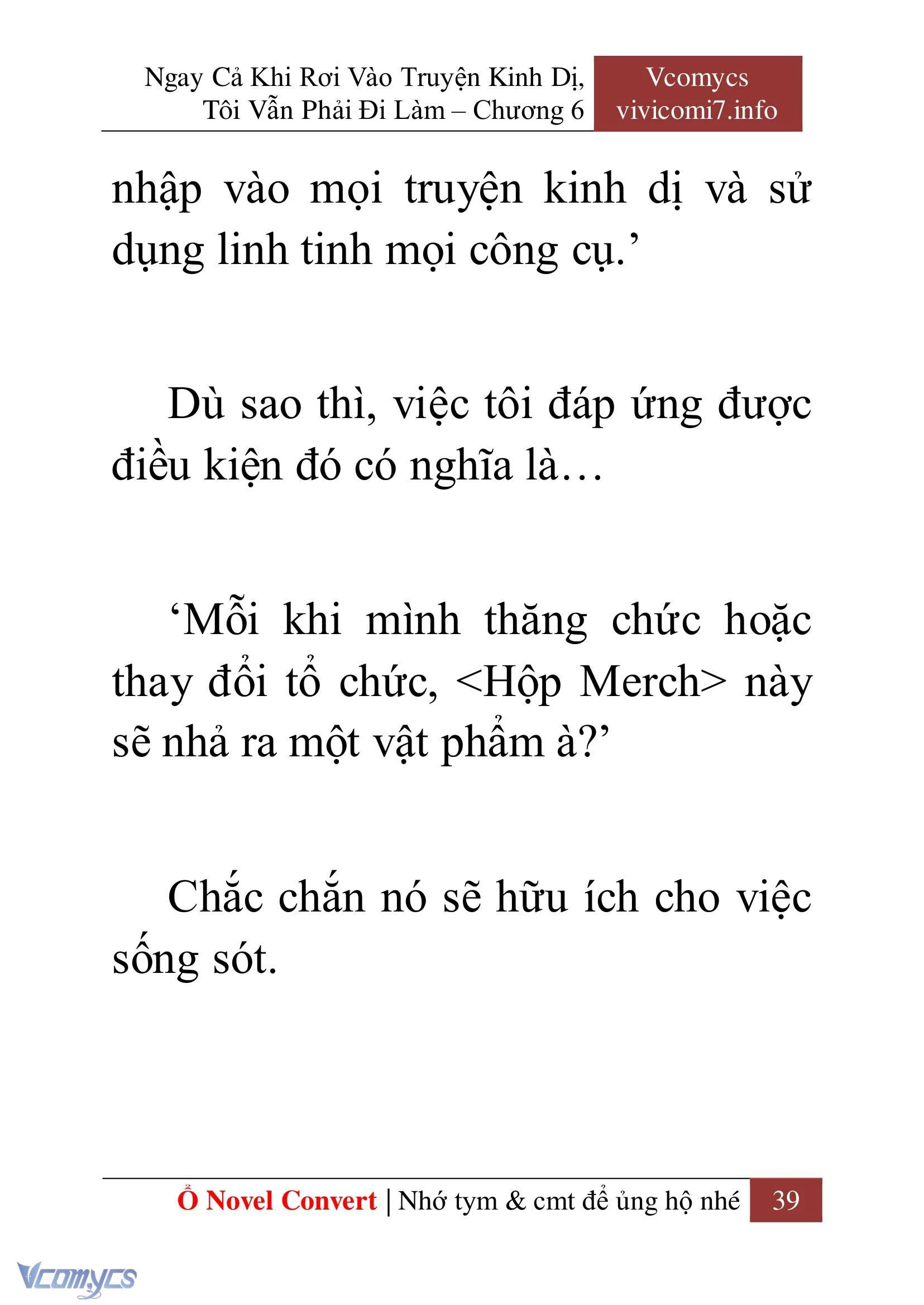 [Novel] Ngay Cả Khi Rơi Vào Truyện Kinh Dị, Tôi Vẫn Phải Đi Làm Chapter  6 - 41