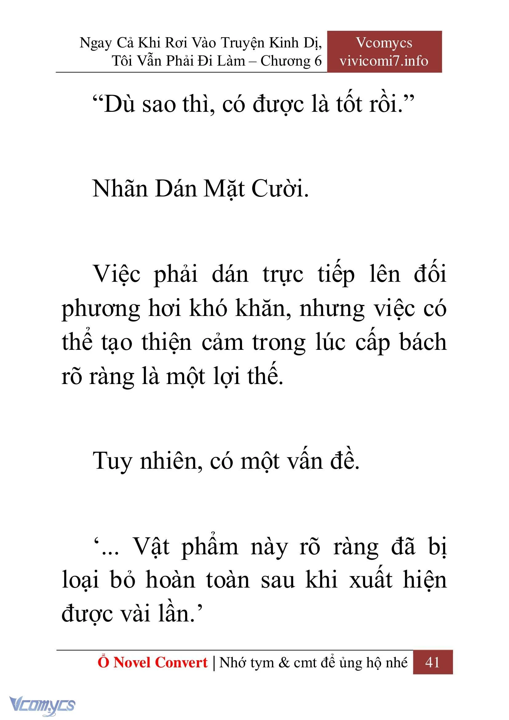 [Novel] Ngay Cả Khi Rơi Vào Truyện Kinh Dị, Tôi Vẫn Phải Đi Làm Chapter  6 - 43