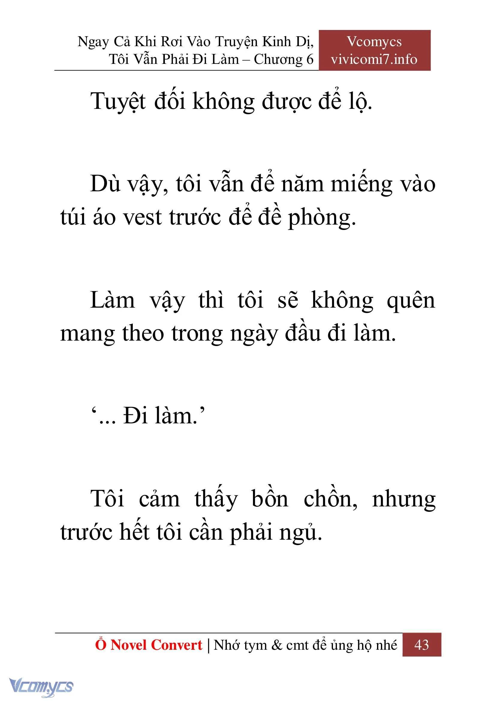 [Novel] Ngay Cả Khi Rơi Vào Truyện Kinh Dị, Tôi Vẫn Phải Đi Làm Chapter  6 - 45