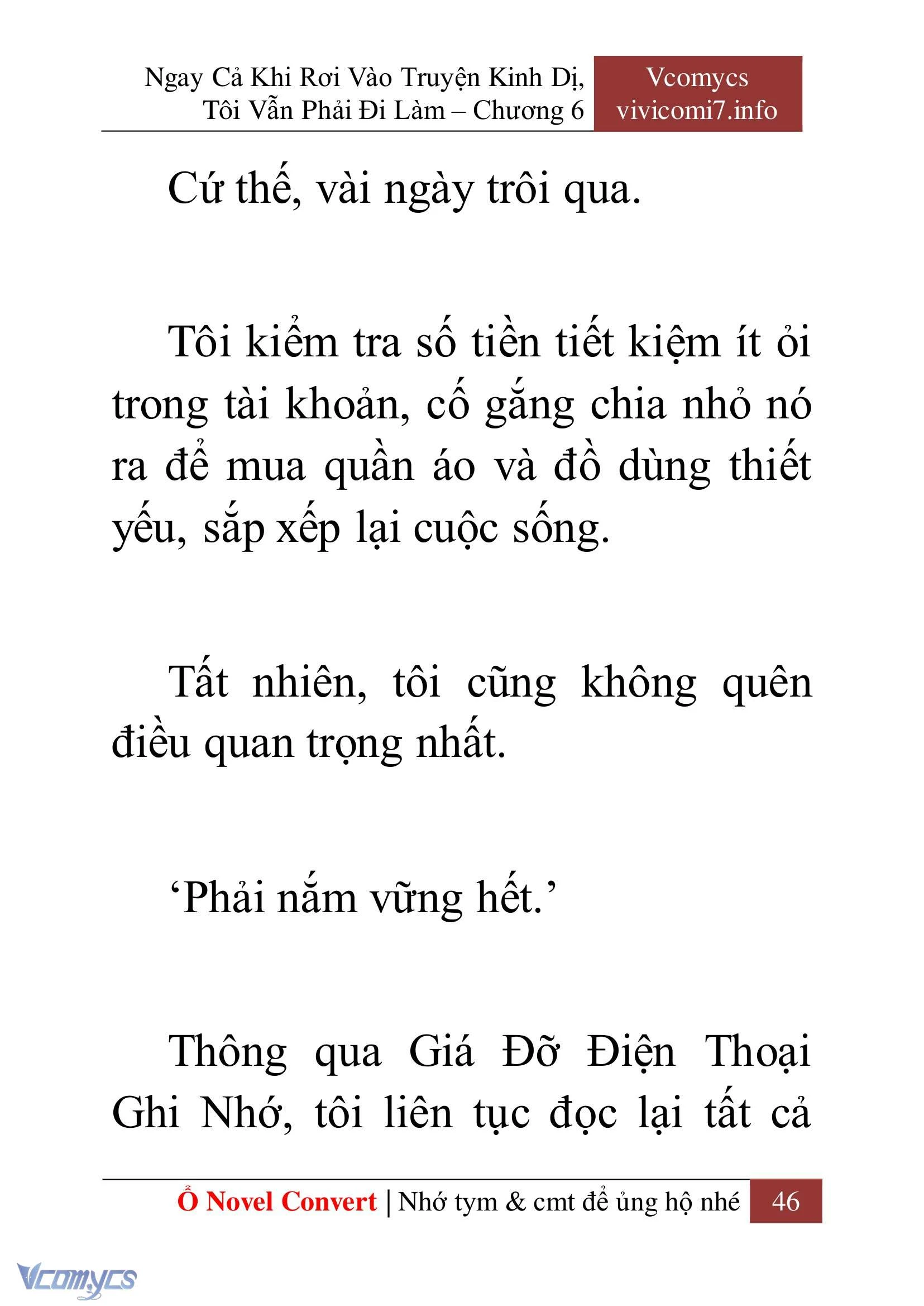 [Novel] Ngay Cả Khi Rơi Vào Truyện Kinh Dị, Tôi Vẫn Phải Đi Làm Chapter  6 - 48