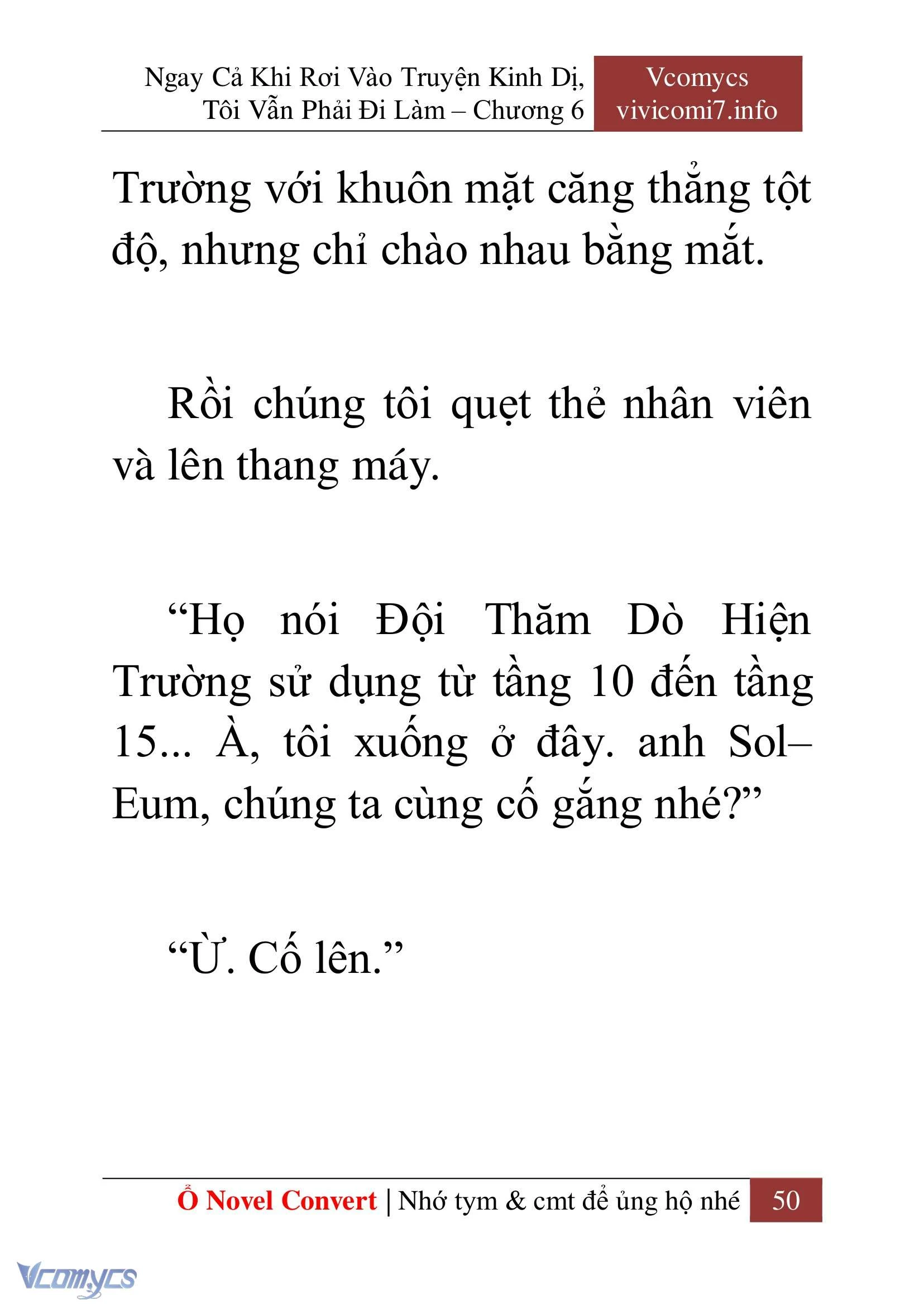 [Novel] Ngay Cả Khi Rơi Vào Truyện Kinh Dị, Tôi Vẫn Phải Đi Làm Chapter  6 - 52