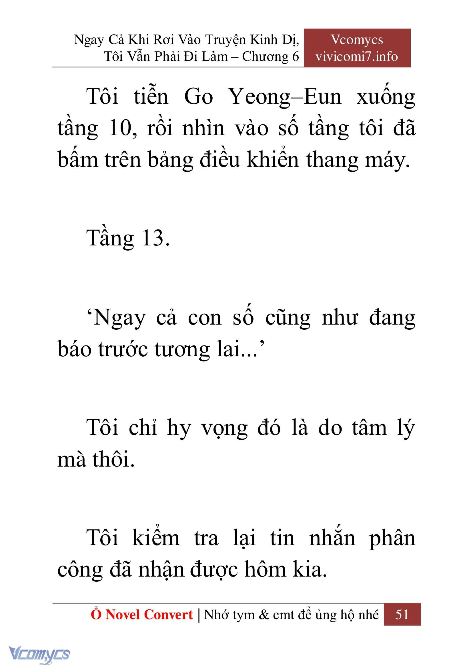 [Novel] Ngay Cả Khi Rơi Vào Truyện Kinh Dị, Tôi Vẫn Phải Đi Làm Chapter  6 - 53