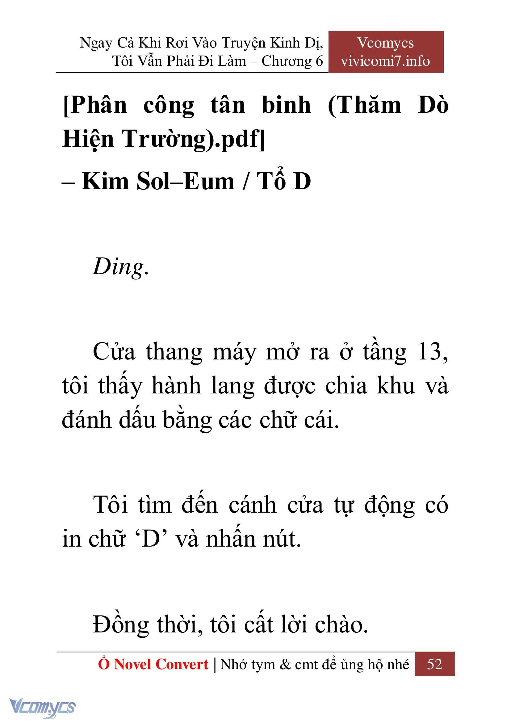 [Novel] Ngay Cả Khi Rơi Vào Truyện Kinh Dị, Tôi Vẫn Phải Đi Làm Chapter  6 - 54
