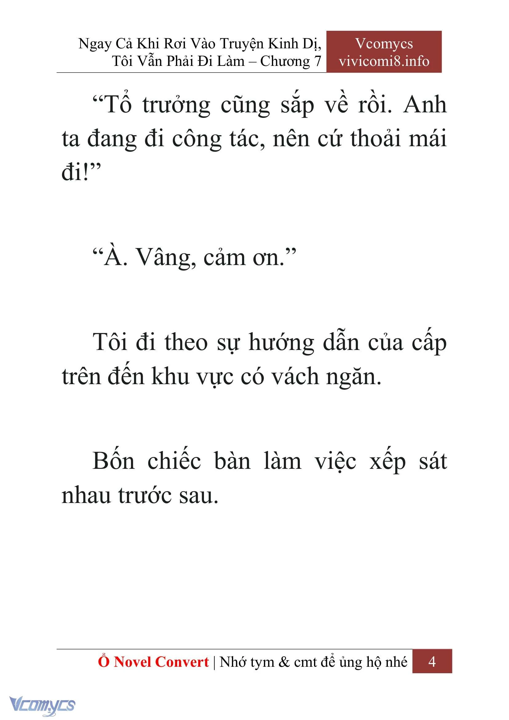 [Novel] Ngay Cả Khi Rơi Vào Truyện Kinh Dị, Tôi Vẫn Phải Đi Làm Chapter  7 - 6