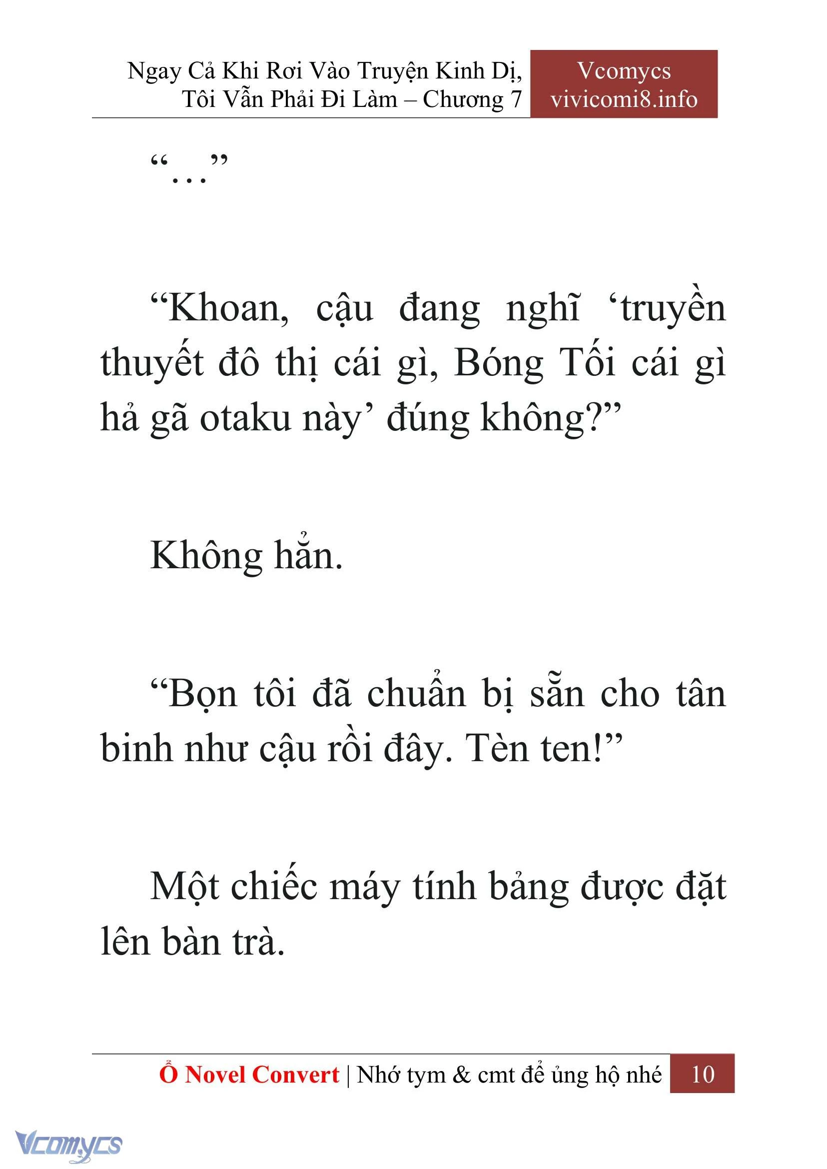 [Novel] Ngay Cả Khi Rơi Vào Truyện Kinh Dị, Tôi Vẫn Phải Đi Làm Chapter  7 - 12