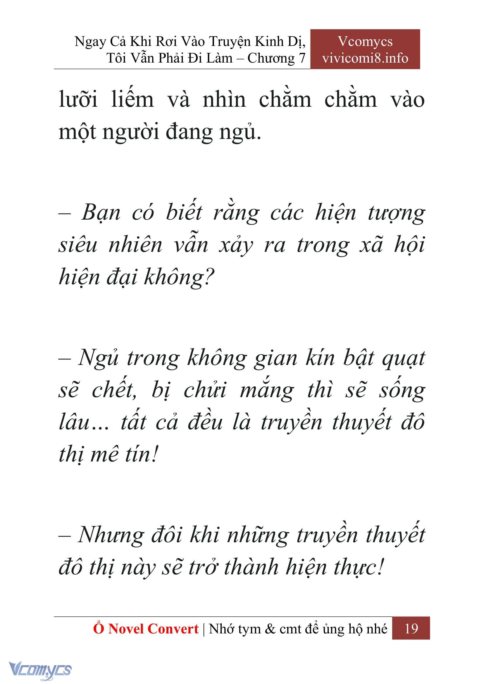 [Novel] Ngay Cả Khi Rơi Vào Truyện Kinh Dị, Tôi Vẫn Phải Đi Làm Chapter  7 - 21