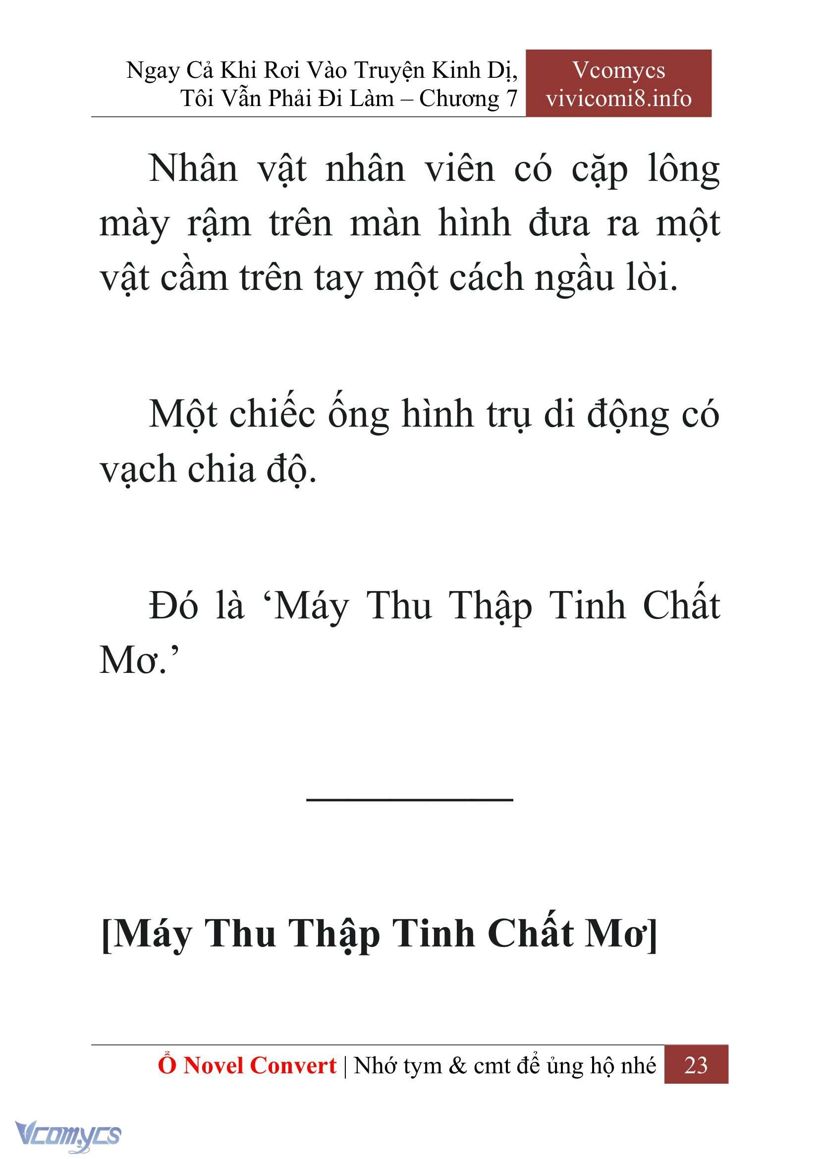 [Novel] Ngay Cả Khi Rơi Vào Truyện Kinh Dị, Tôi Vẫn Phải Đi Làm Chapter  7 - 25