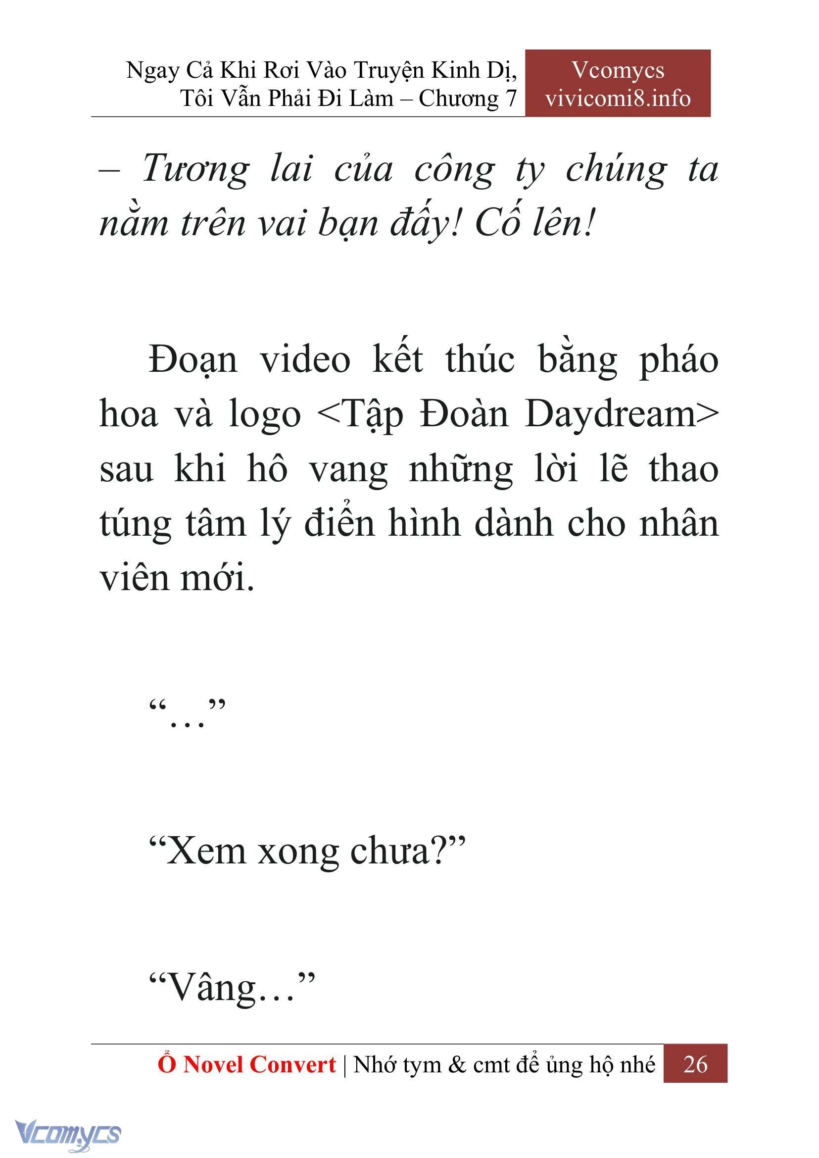 [Novel] Ngay Cả Khi Rơi Vào Truyện Kinh Dị, Tôi Vẫn Phải Đi Làm Chapter  7 - 28