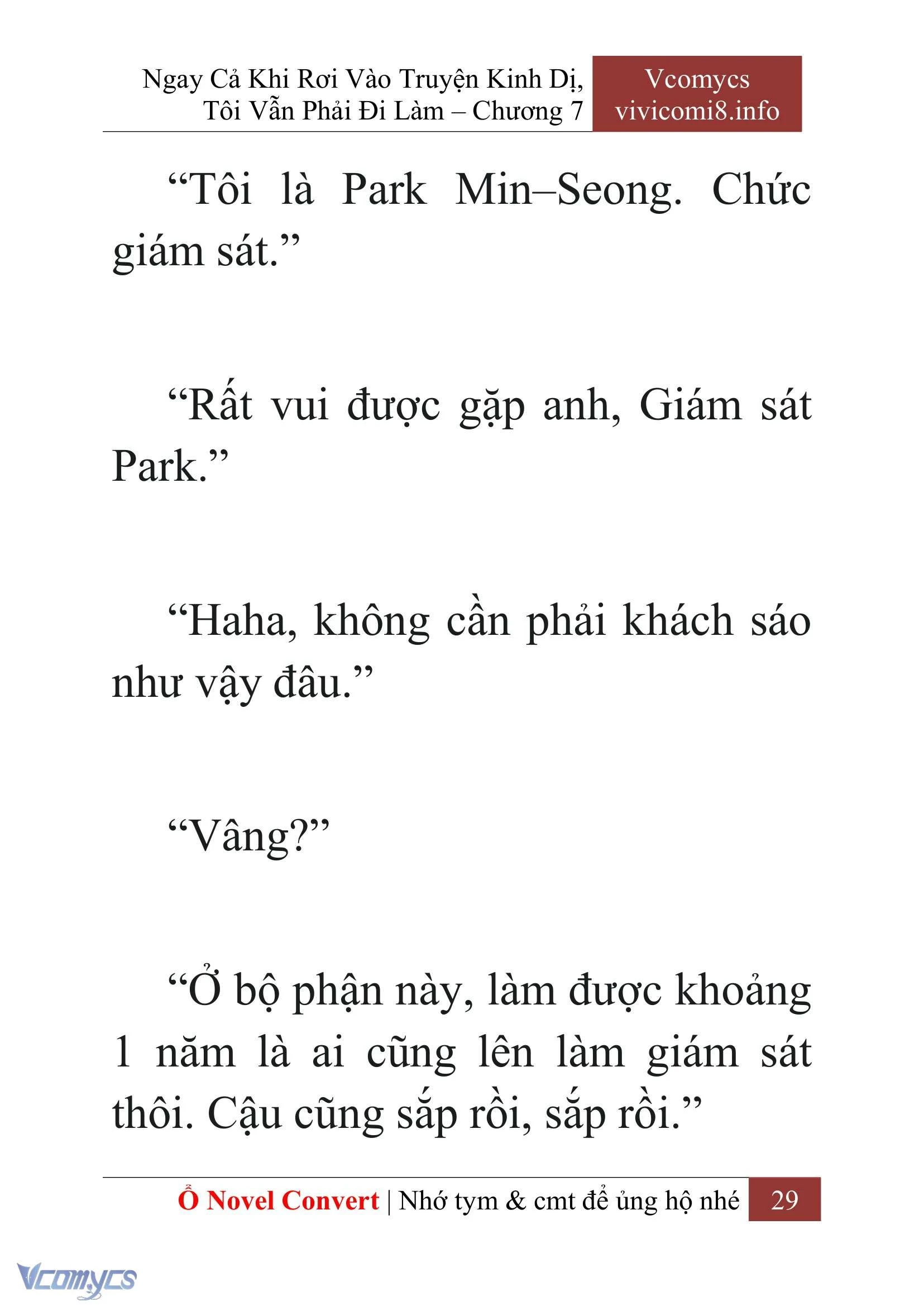 [Novel] Ngay Cả Khi Rơi Vào Truyện Kinh Dị, Tôi Vẫn Phải Đi Làm Chapter  7 - 31