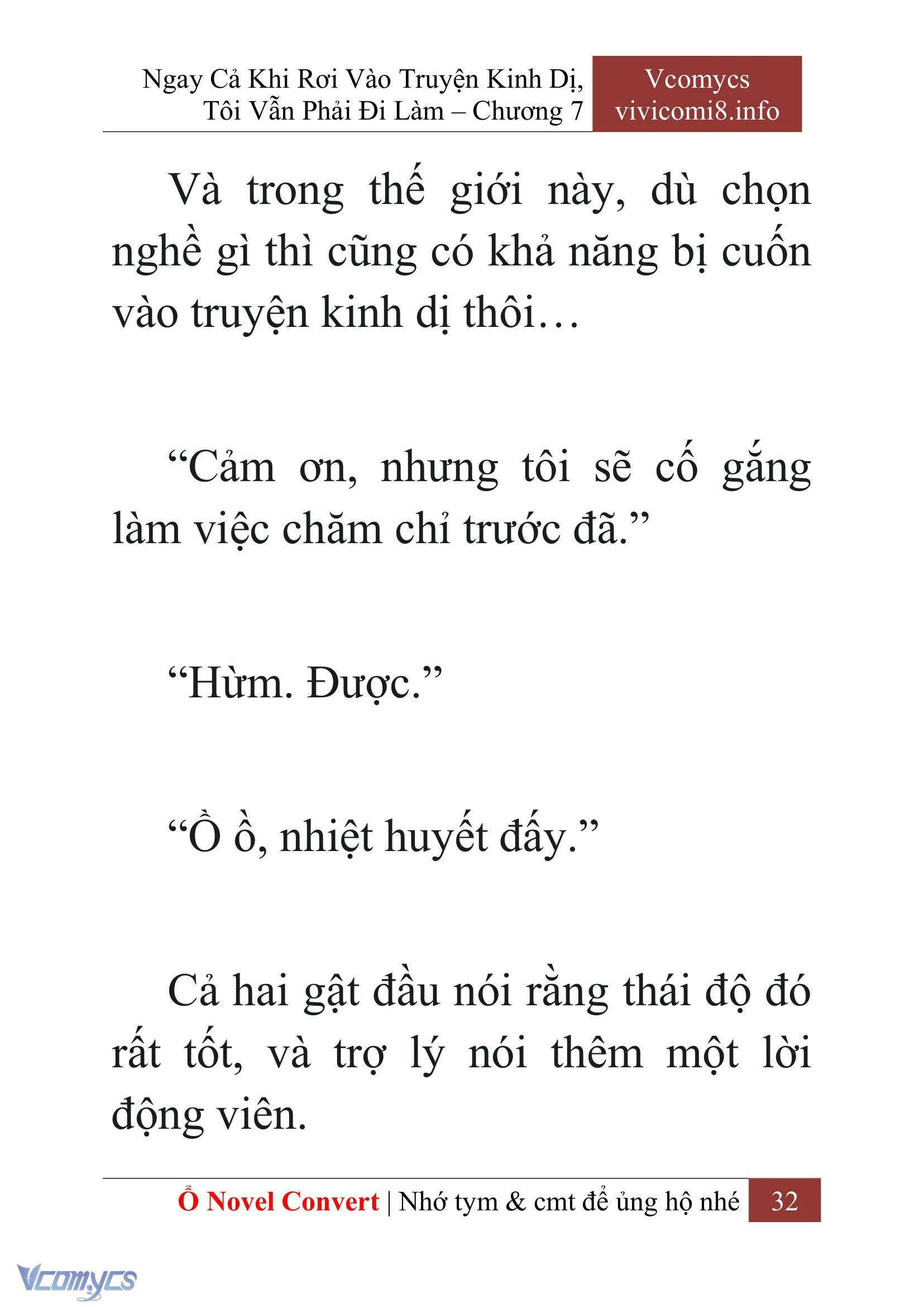 [Novel] Ngay Cả Khi Rơi Vào Truyện Kinh Dị, Tôi Vẫn Phải Đi Làm Chapter  7 - 34