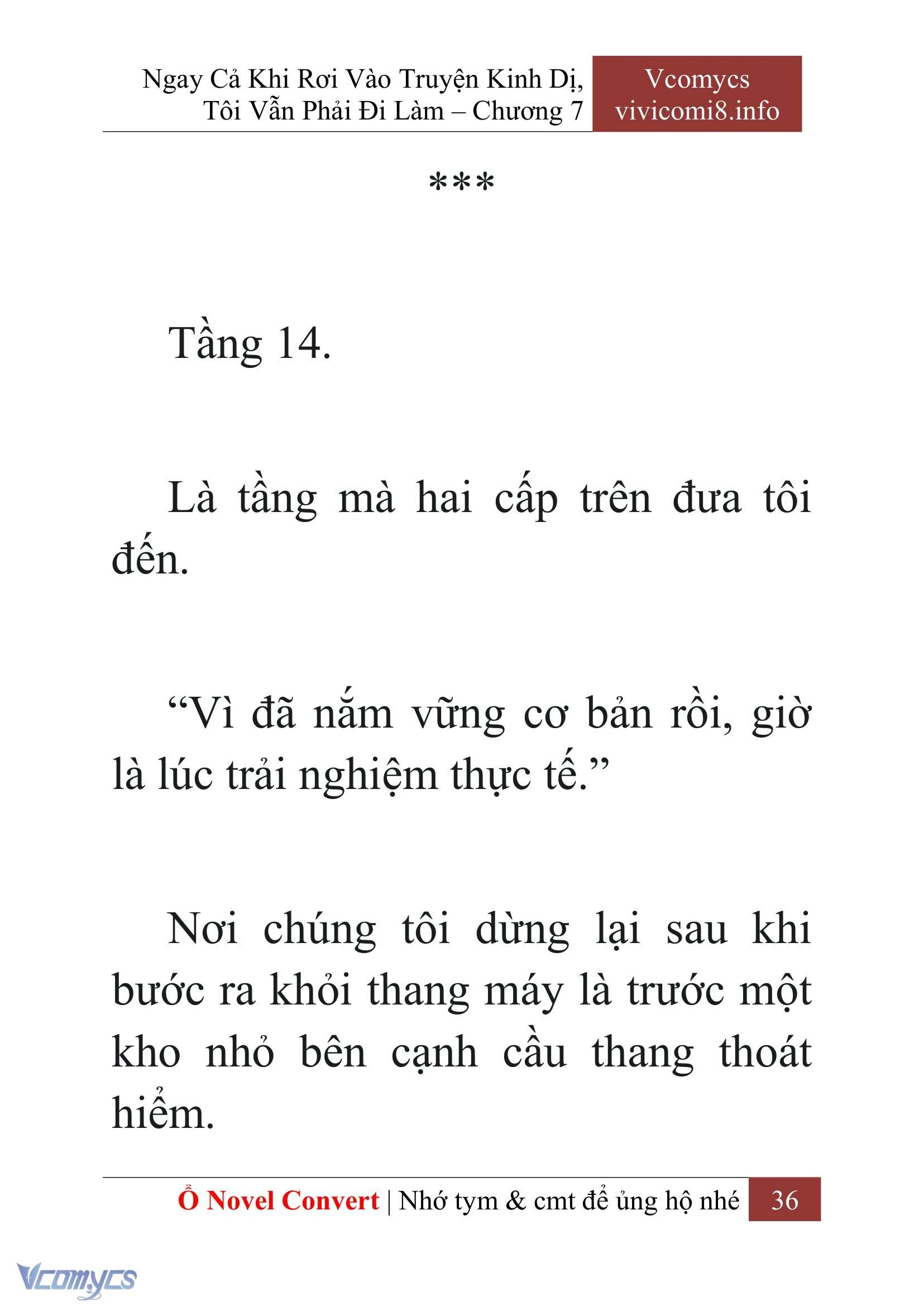 [Novel] Ngay Cả Khi Rơi Vào Truyện Kinh Dị, Tôi Vẫn Phải Đi Làm Chapter  7 - 38