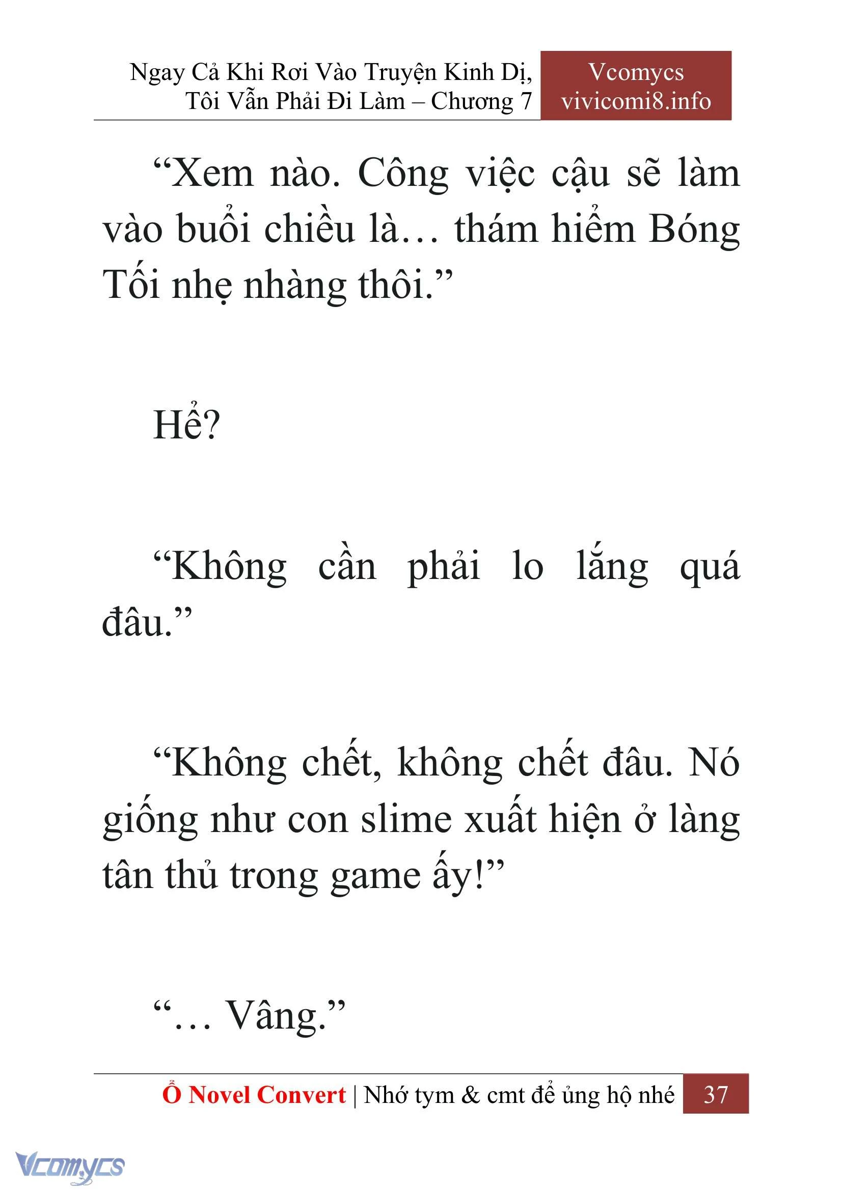 [Novel] Ngay Cả Khi Rơi Vào Truyện Kinh Dị, Tôi Vẫn Phải Đi Làm Chapter  7 - 39