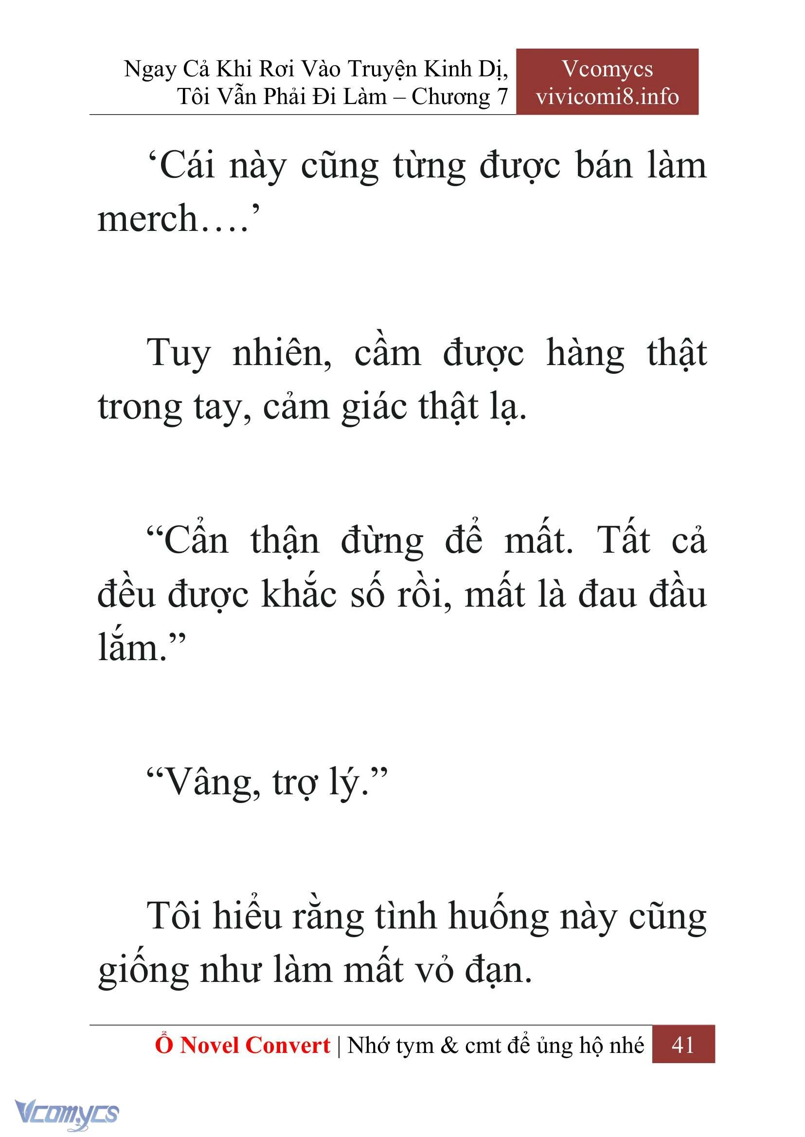 [Novel] Ngay Cả Khi Rơi Vào Truyện Kinh Dị, Tôi Vẫn Phải Đi Làm Chapter  7 - 43