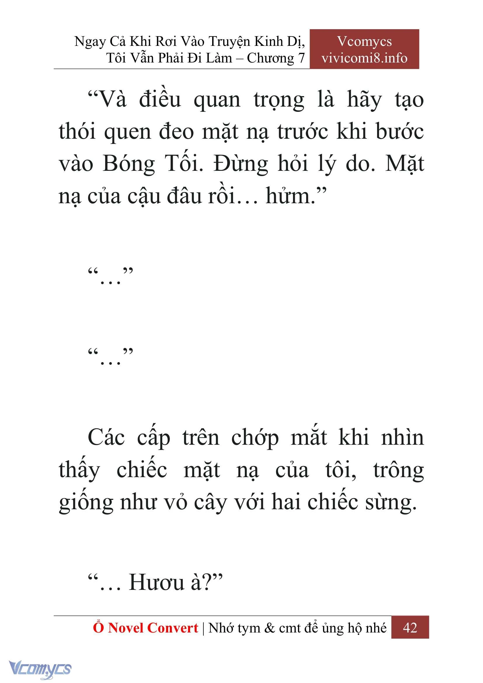 [Novel] Ngay Cả Khi Rơi Vào Truyện Kinh Dị, Tôi Vẫn Phải Đi Làm Chapter  7 - 44