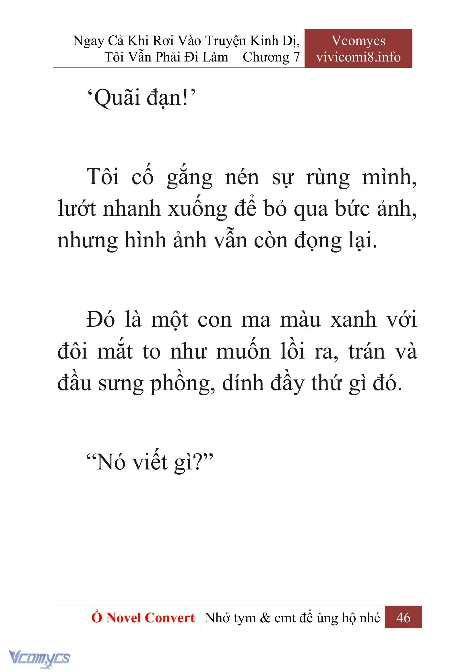 [Novel] Ngay Cả Khi Rơi Vào Truyện Kinh Dị, Tôi Vẫn Phải Đi Làm Chapter  7 - 48