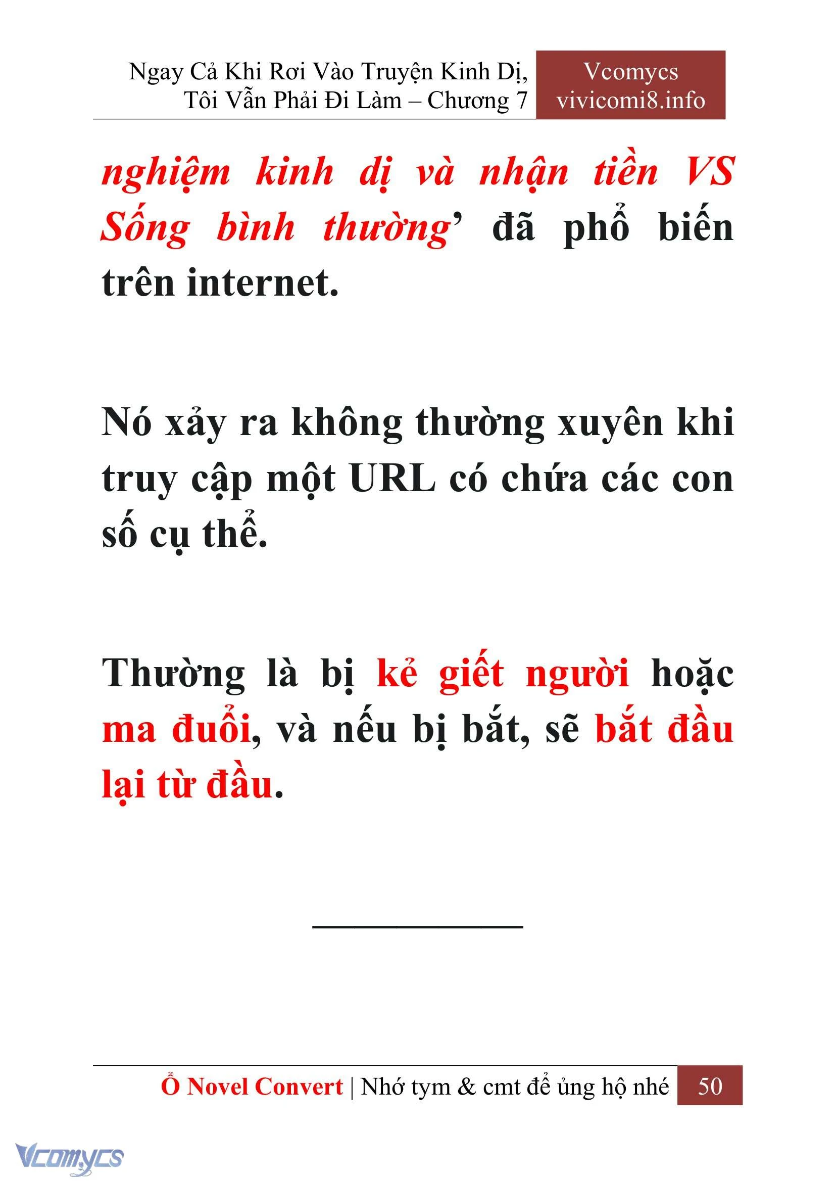 [Novel] Ngay Cả Khi Rơi Vào Truyện Kinh Dị, Tôi Vẫn Phải Đi Làm Chapter  7 - 52