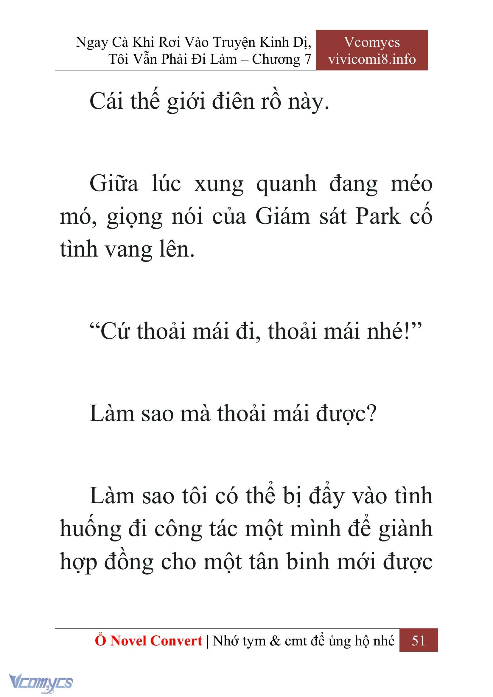 [Novel] Ngay Cả Khi Rơi Vào Truyện Kinh Dị, Tôi Vẫn Phải Đi Làm Chapter  7 - 53