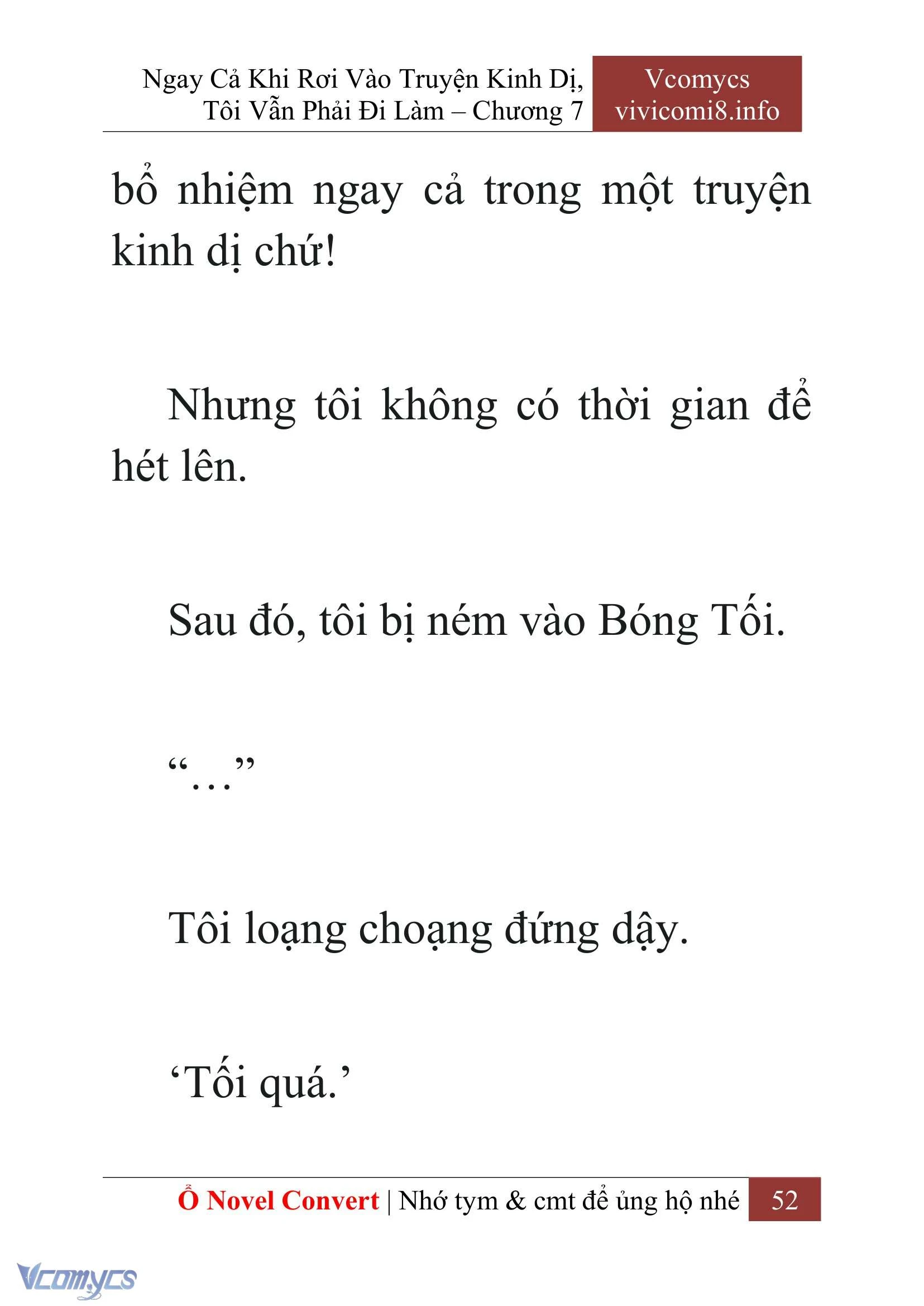 [Novel] Ngay Cả Khi Rơi Vào Truyện Kinh Dị, Tôi Vẫn Phải Đi Làm Chapter  7 - 54