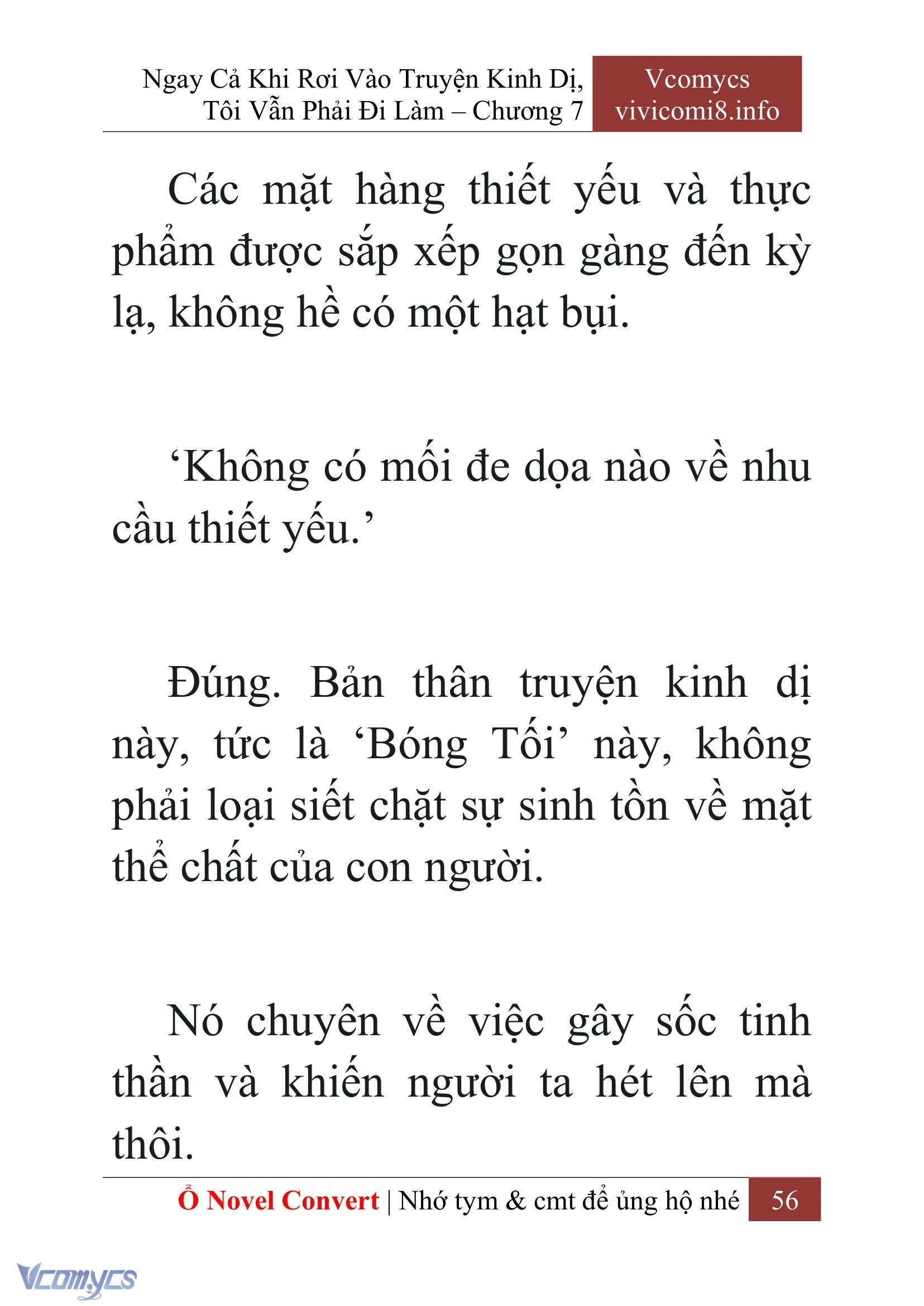 [Novel] Ngay Cả Khi Rơi Vào Truyện Kinh Dị, Tôi Vẫn Phải Đi Làm Chapter  7 - 58
