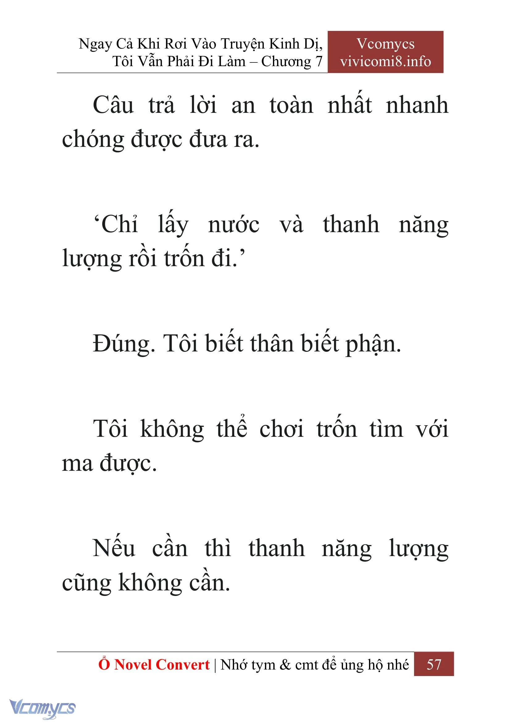 [Novel] Ngay Cả Khi Rơi Vào Truyện Kinh Dị, Tôi Vẫn Phải Đi Làm Chapter  7 - 59
