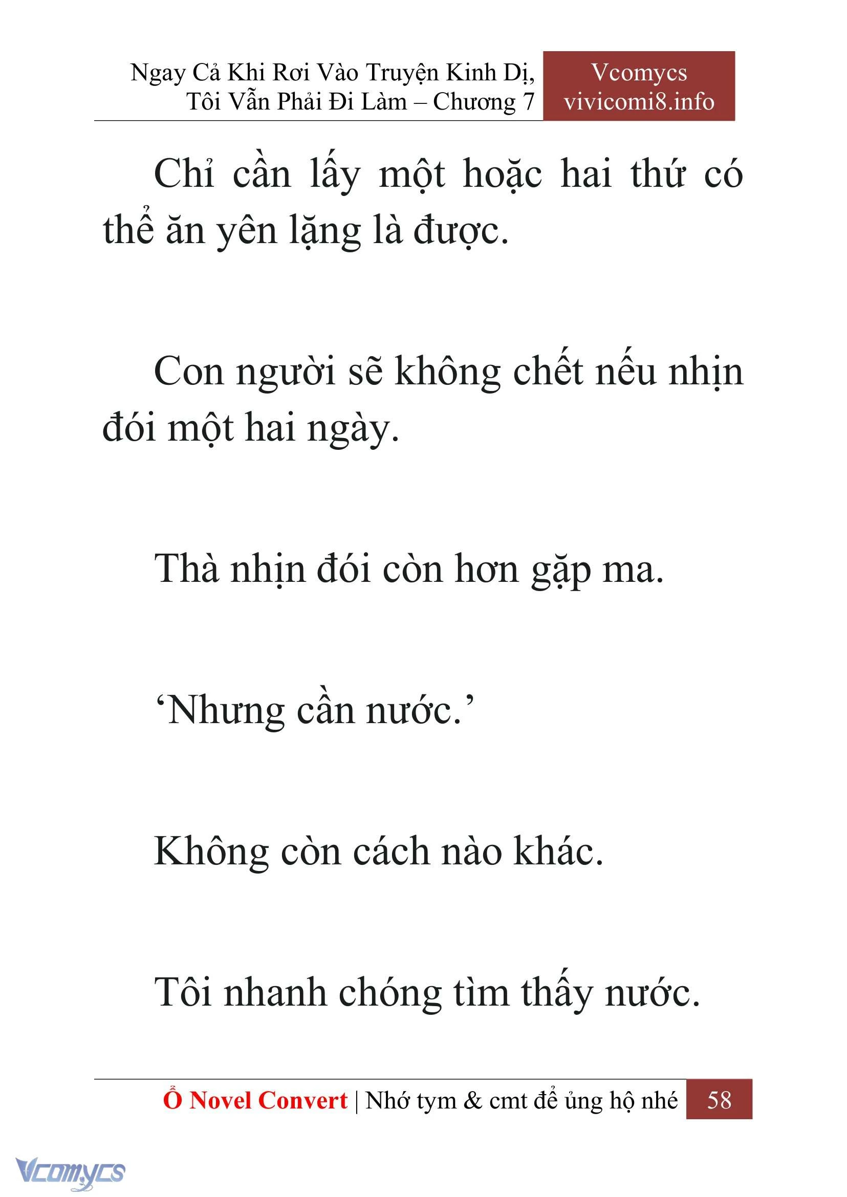 [Novel] Ngay Cả Khi Rơi Vào Truyện Kinh Dị, Tôi Vẫn Phải Đi Làm Chapter  7 - 60