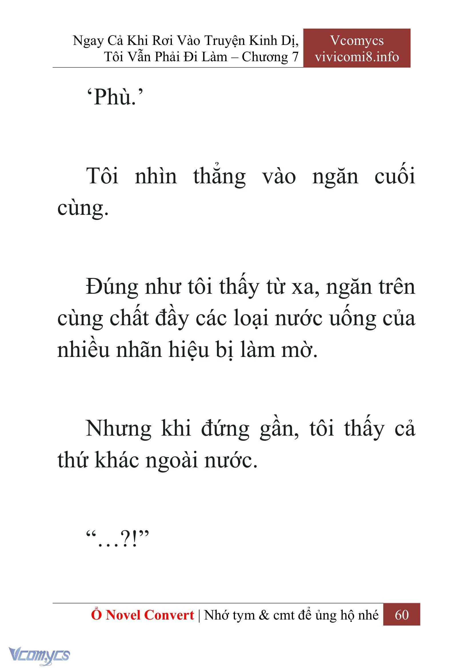 [Novel] Ngay Cả Khi Rơi Vào Truyện Kinh Dị, Tôi Vẫn Phải Đi Làm Chapter  7 - 62