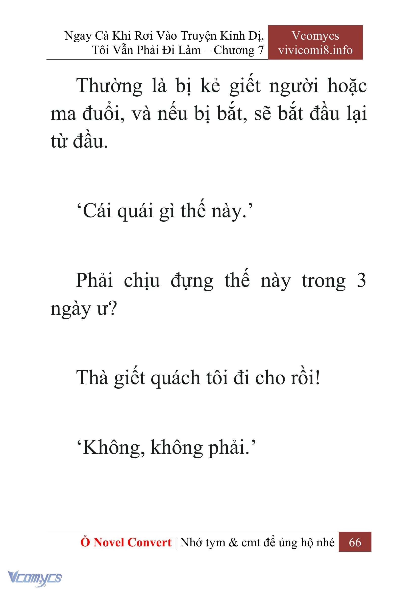 [Novel] Ngay Cả Khi Rơi Vào Truyện Kinh Dị, Tôi Vẫn Phải Đi Làm Chapter  7 - 68