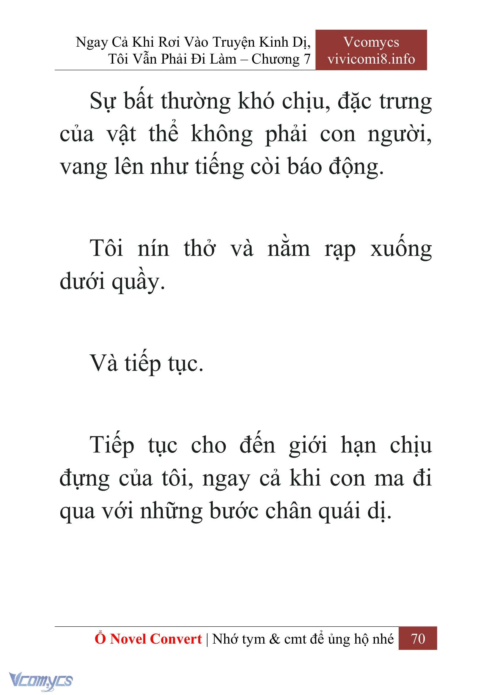[Novel] Ngay Cả Khi Rơi Vào Truyện Kinh Dị, Tôi Vẫn Phải Đi Làm Chapter  7 - 72
